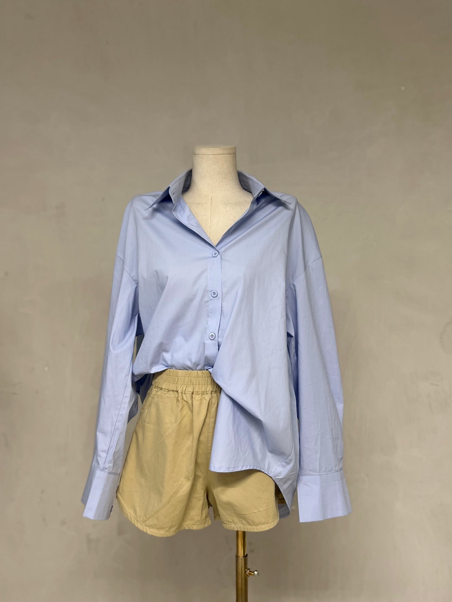 KARINA Oversized Buttondown Polo Top