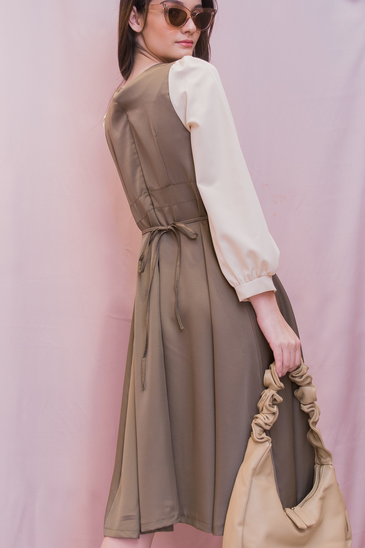 HENNY Two-Tone Dress