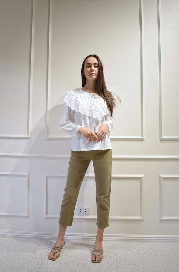 ELLIS Lace Long Sleeve Blouse
