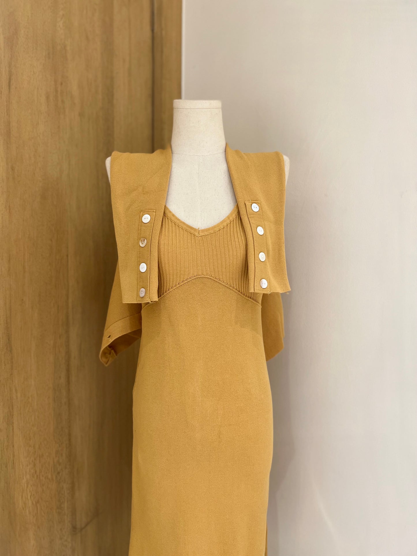 BRIE: Dress & Cardigan Set