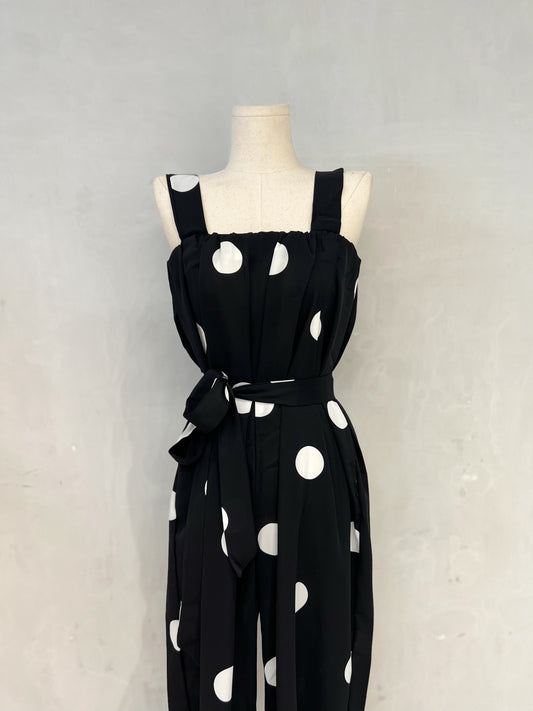 CAMILLA Dotted Jumpsuit (BLACK)