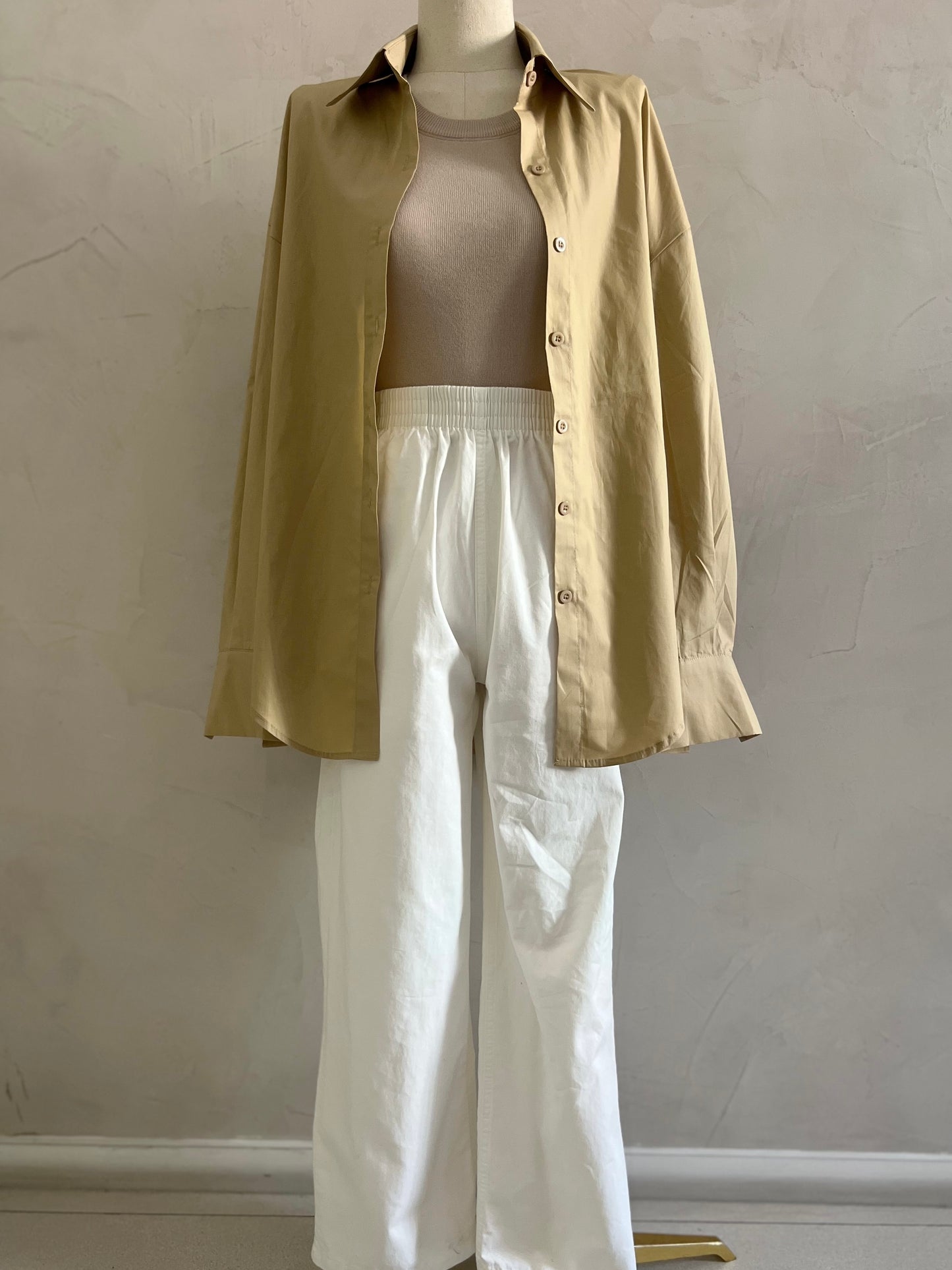 ARCHIE Garterized Pants (WHITE)