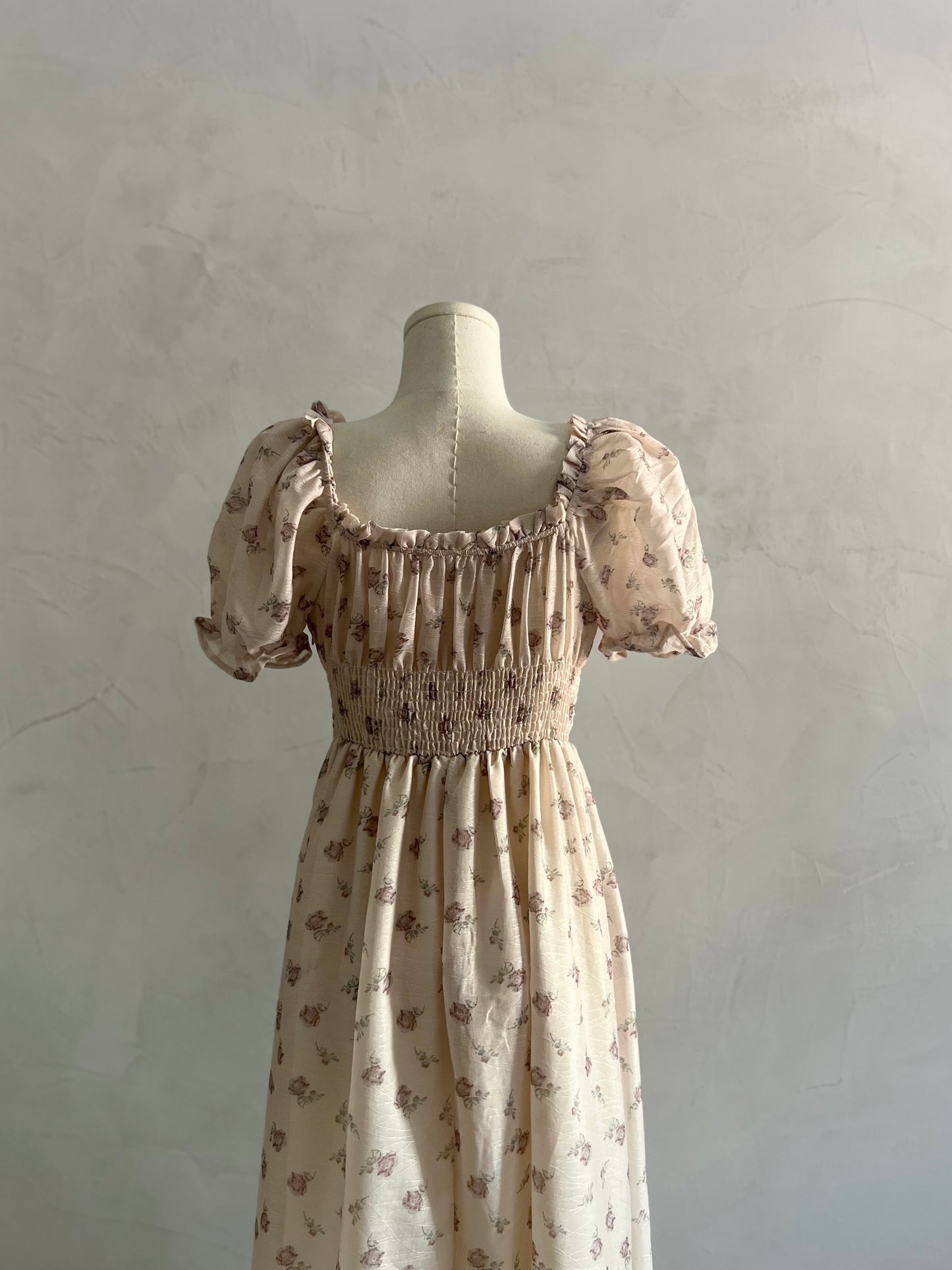 IRINA Puff Sleeve Floral Dress