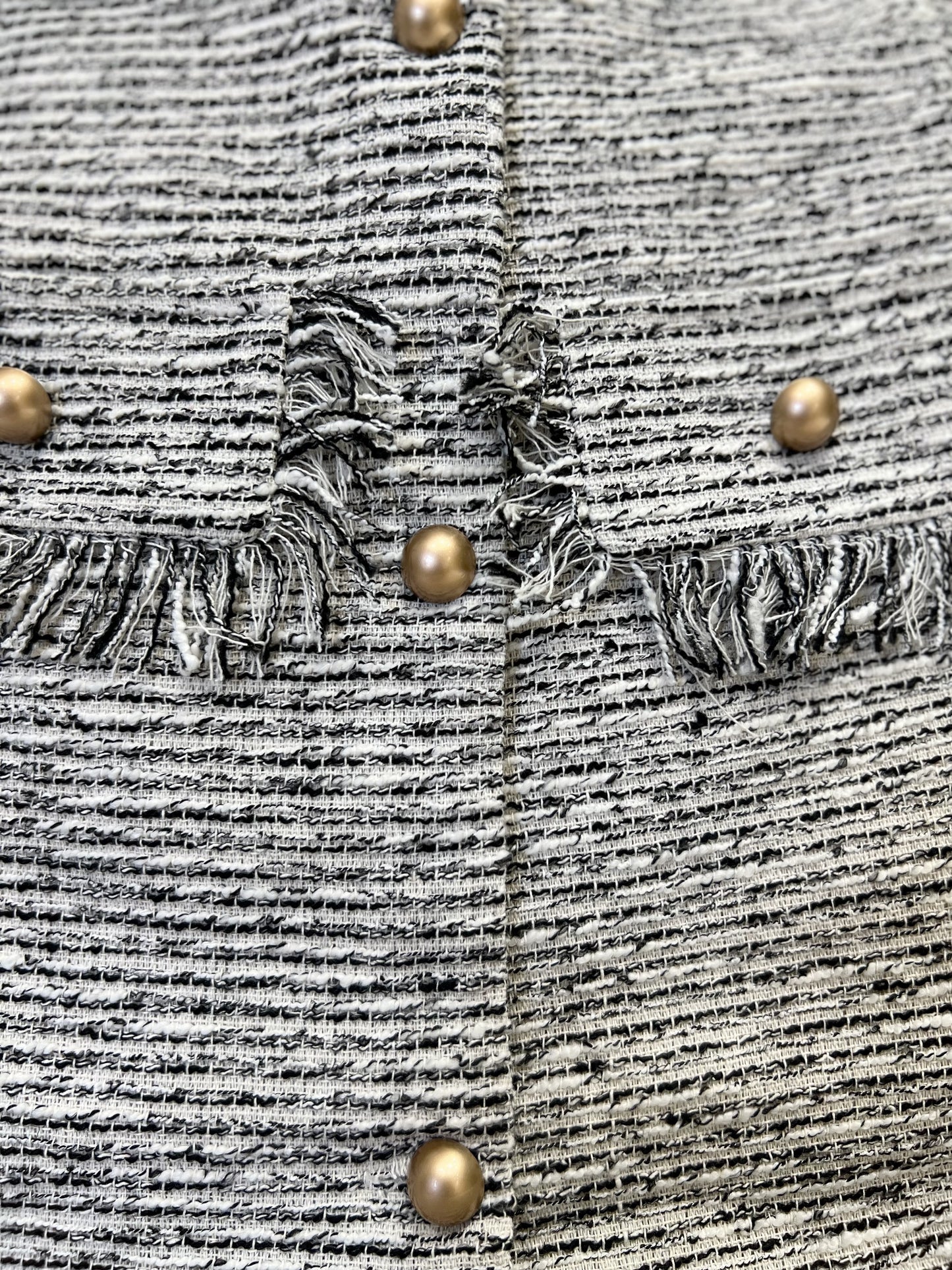 AUSTIN Tweed Short Sleeve Top