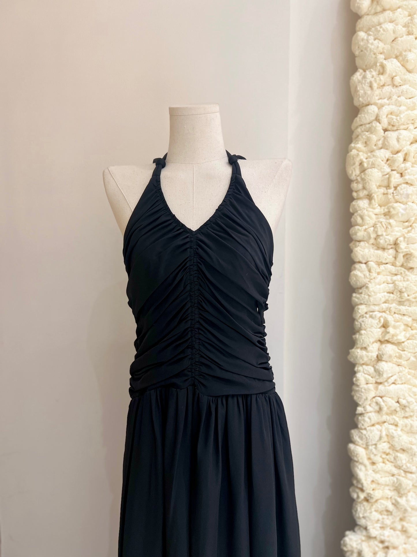 CLAY Ruched Midi Dress