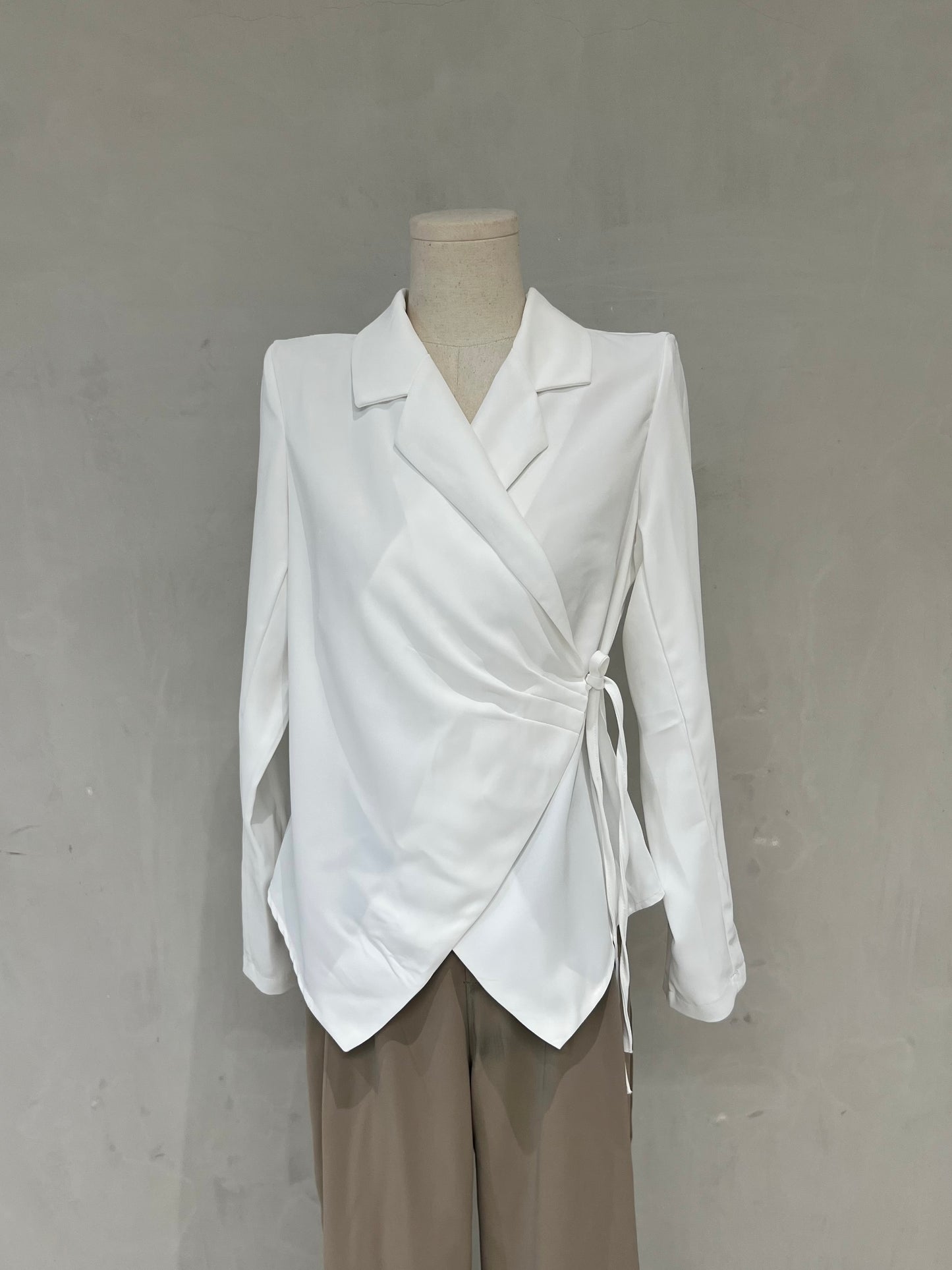 FIA Long Sleeve Tie Top