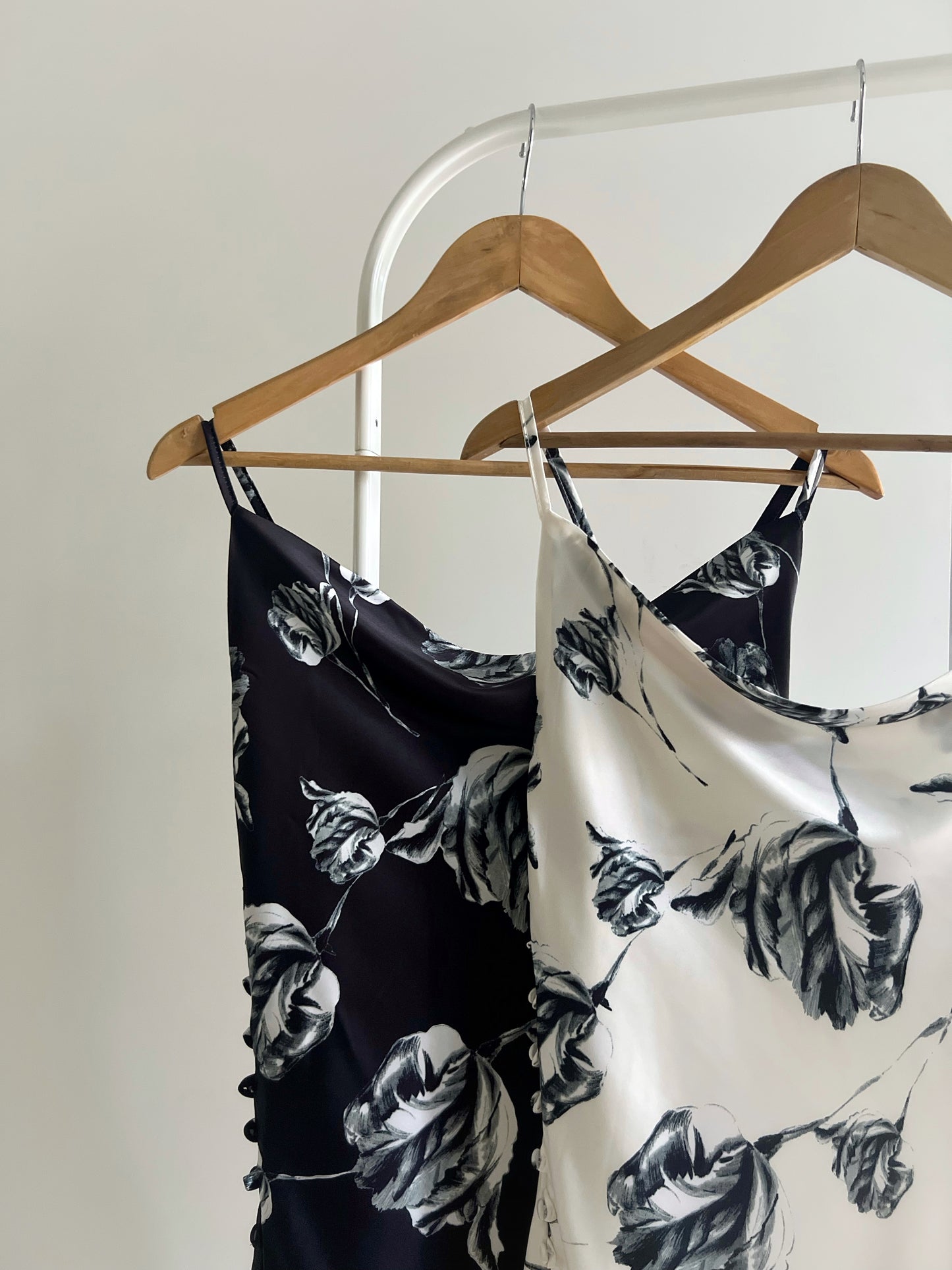 IGGY Floral Cowl Silk Dress