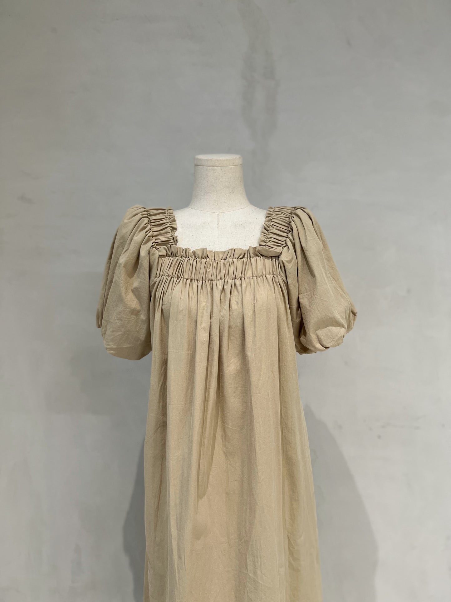 PEGGY Puff Sleeve Midi Dress