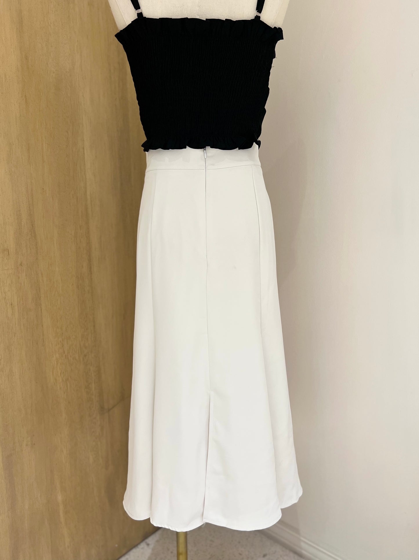 LENA Flounce Midi Skirt