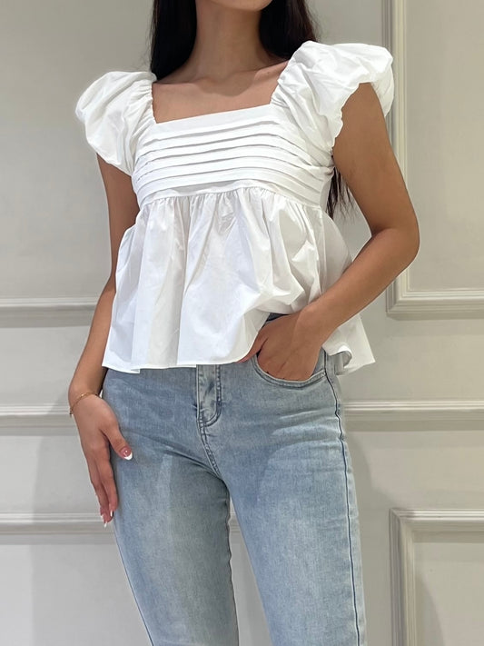 ALINA Puff Sleeve Top