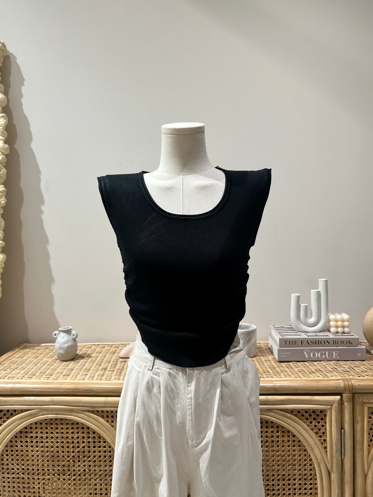 JOLIE Knit Ruch Side Top