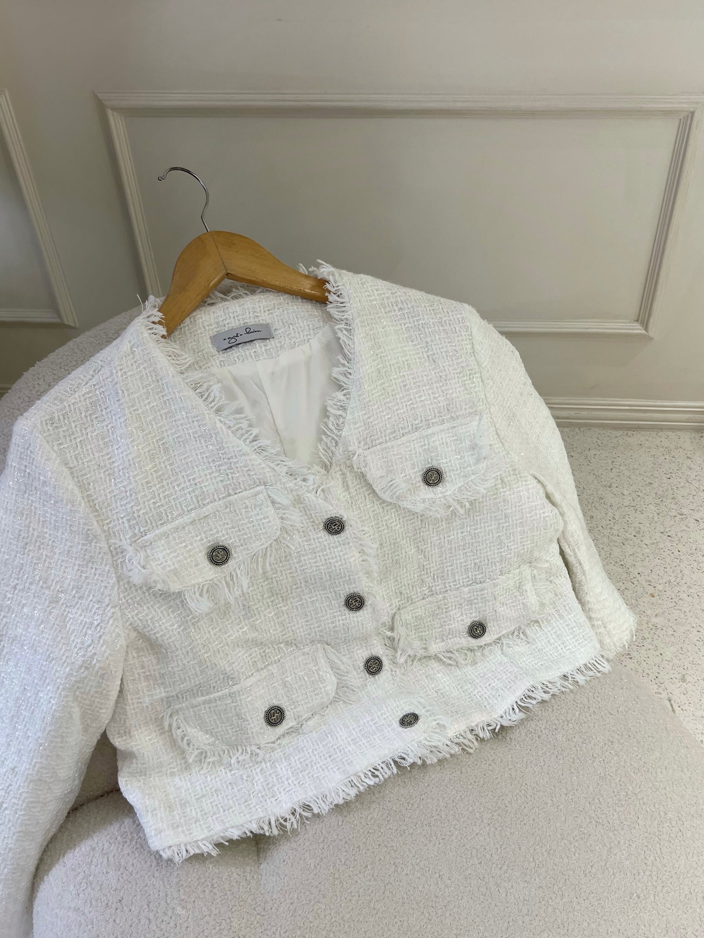 YUNA Tweed Blazer