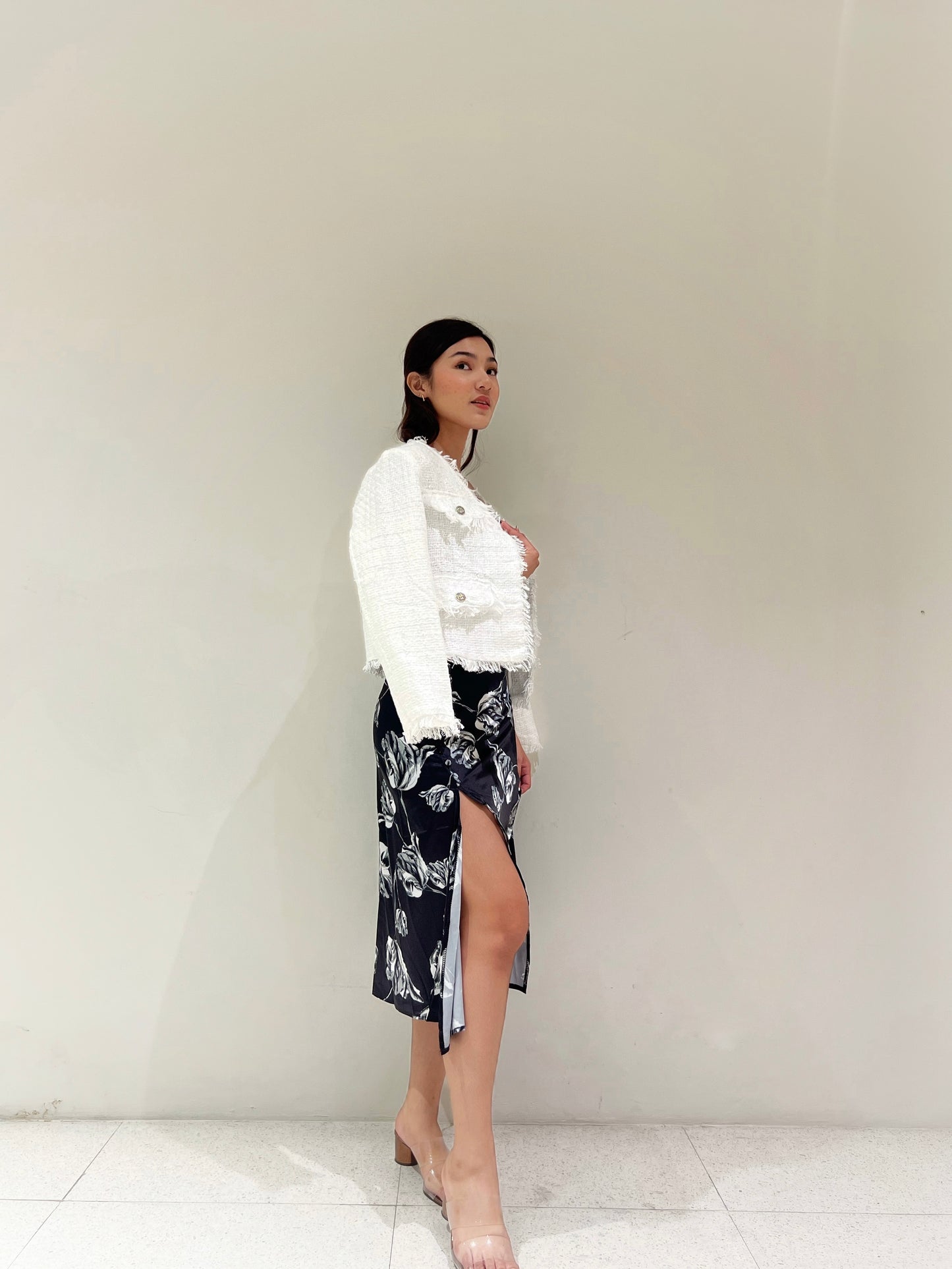 YUNA Tweed Blazer