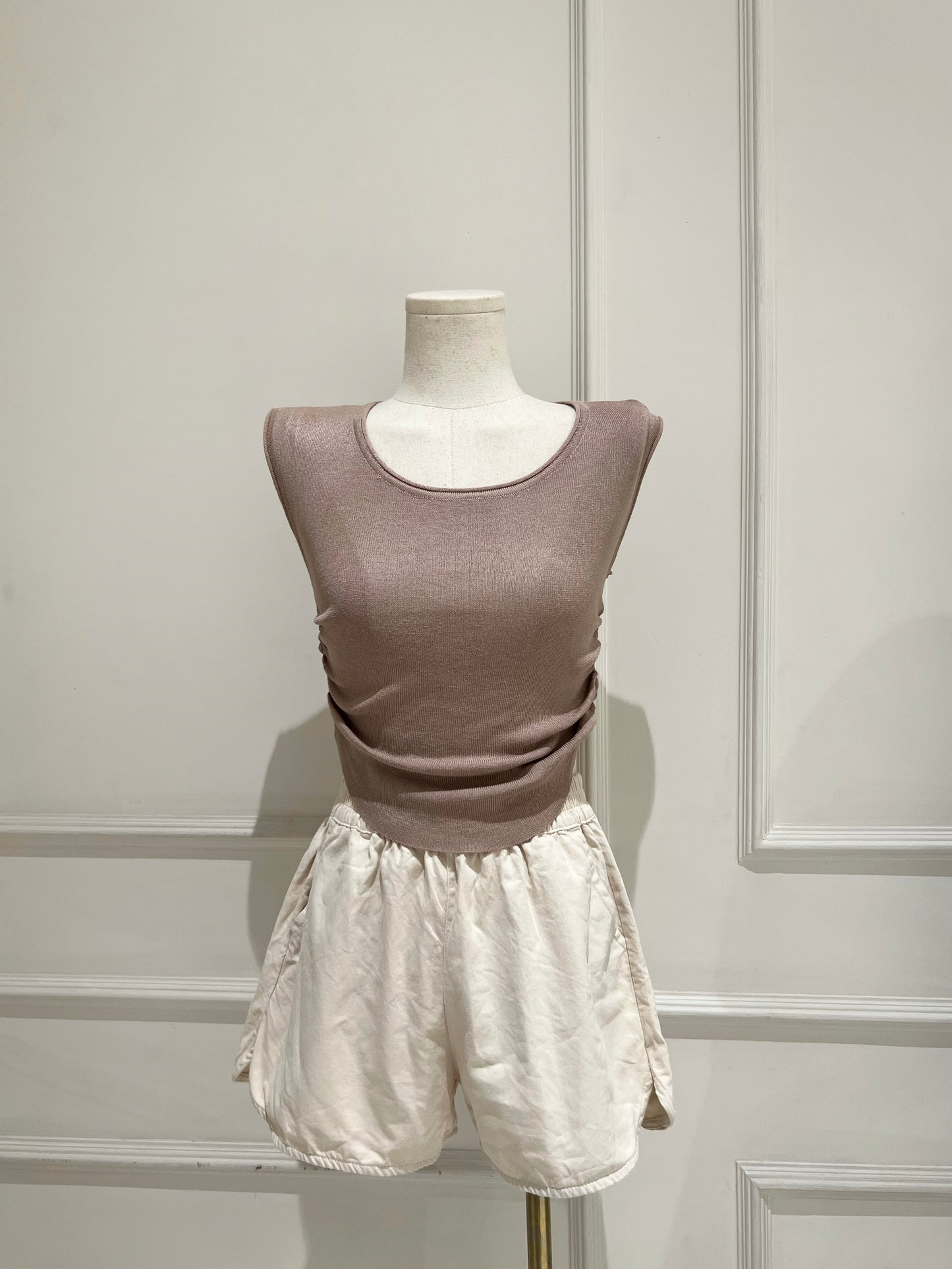 JOLIE Knit Ruch Side Top