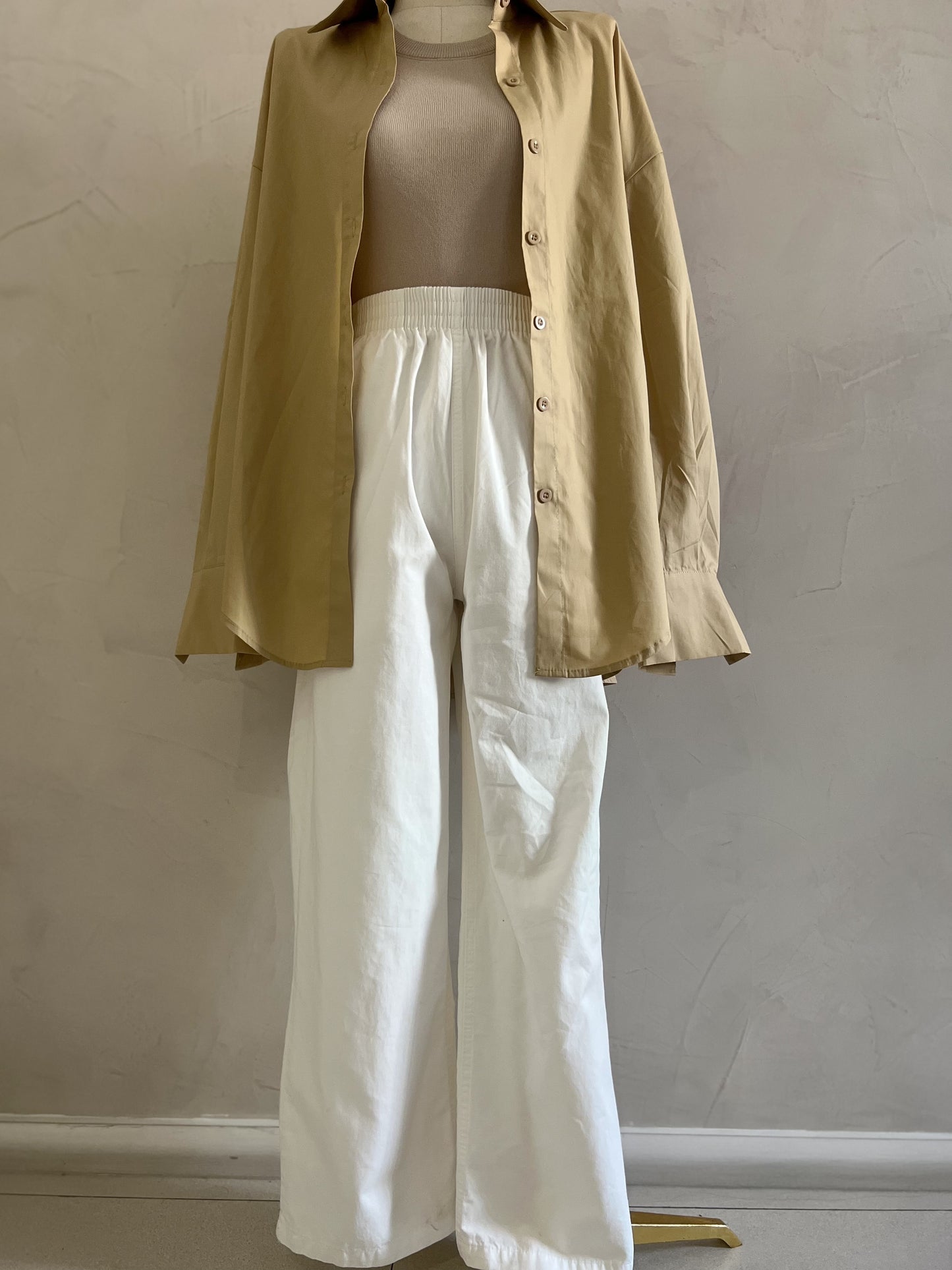 ARCHIE Garterized Pants (WHITE)