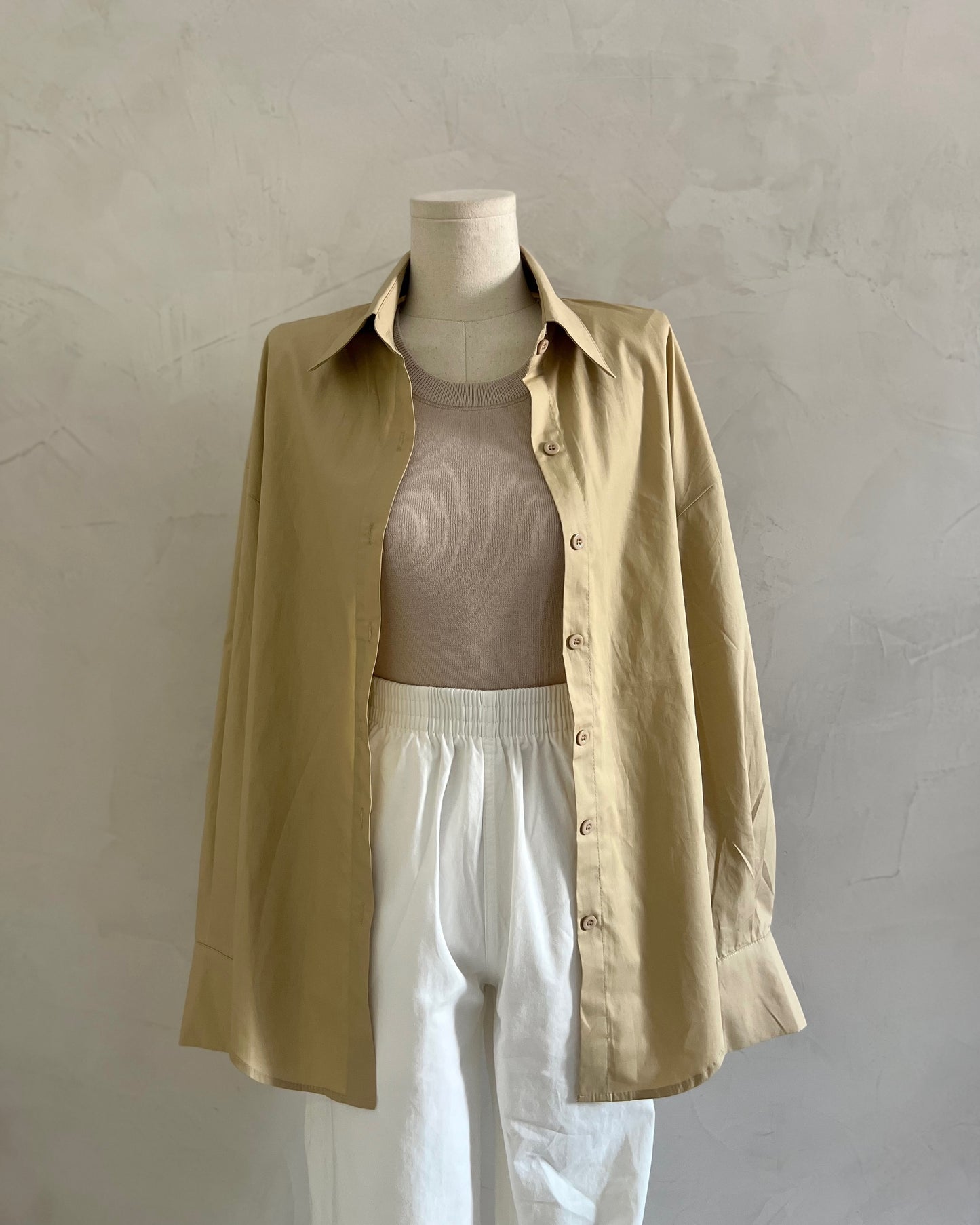 KARINA Oversized Buttondown Polo Top