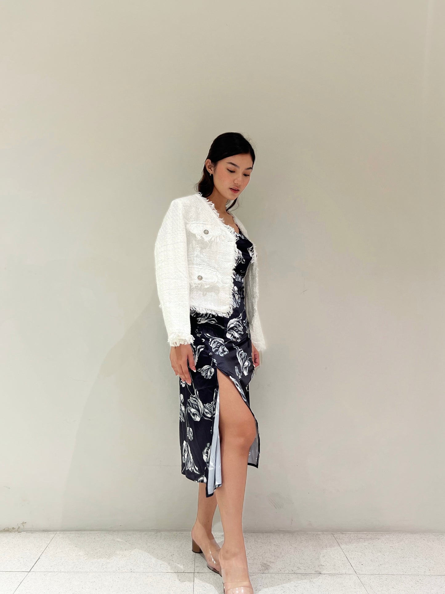 YUNA Tweed Blazer