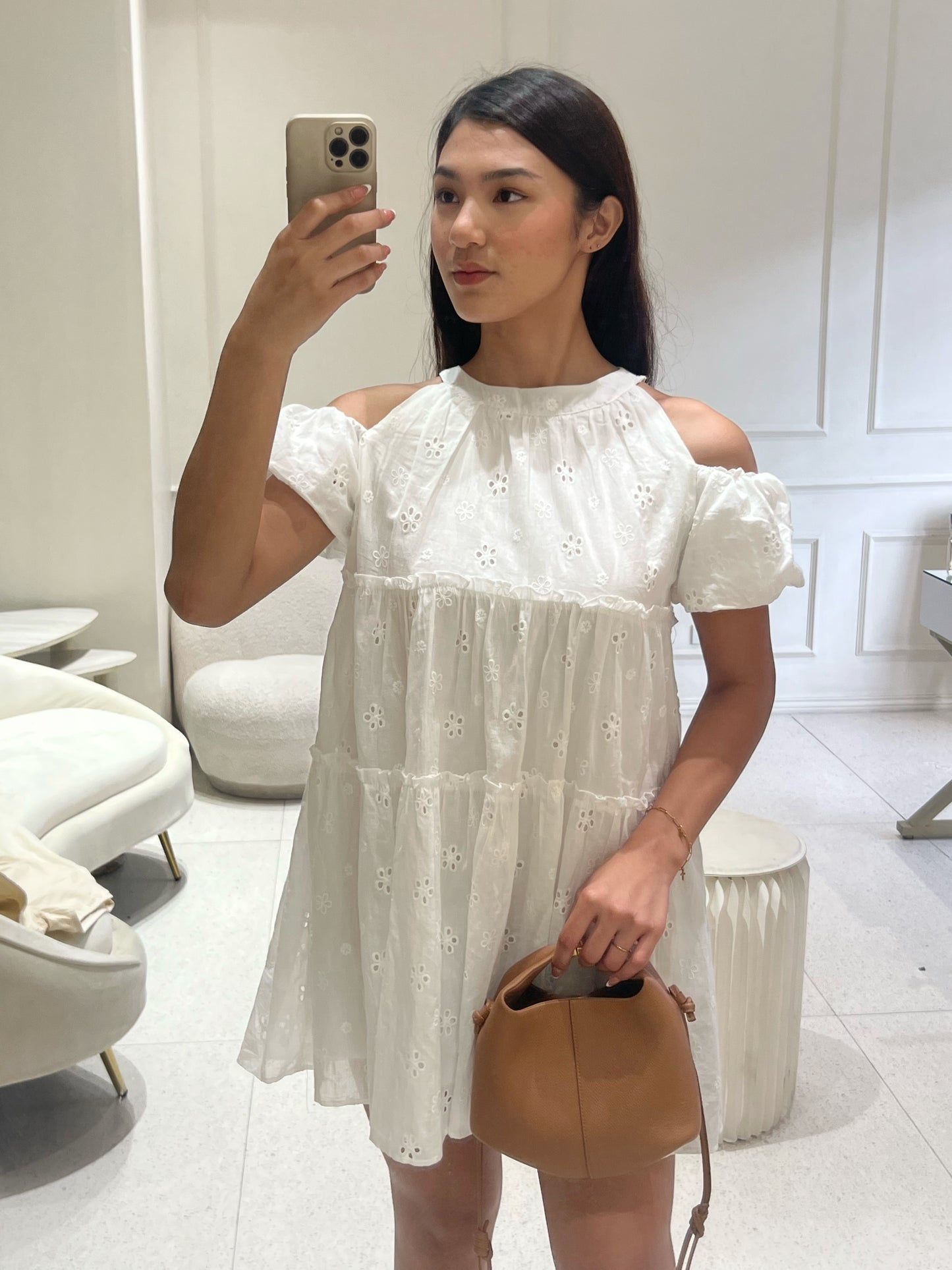 LIV Eyelet Babydoll Dress