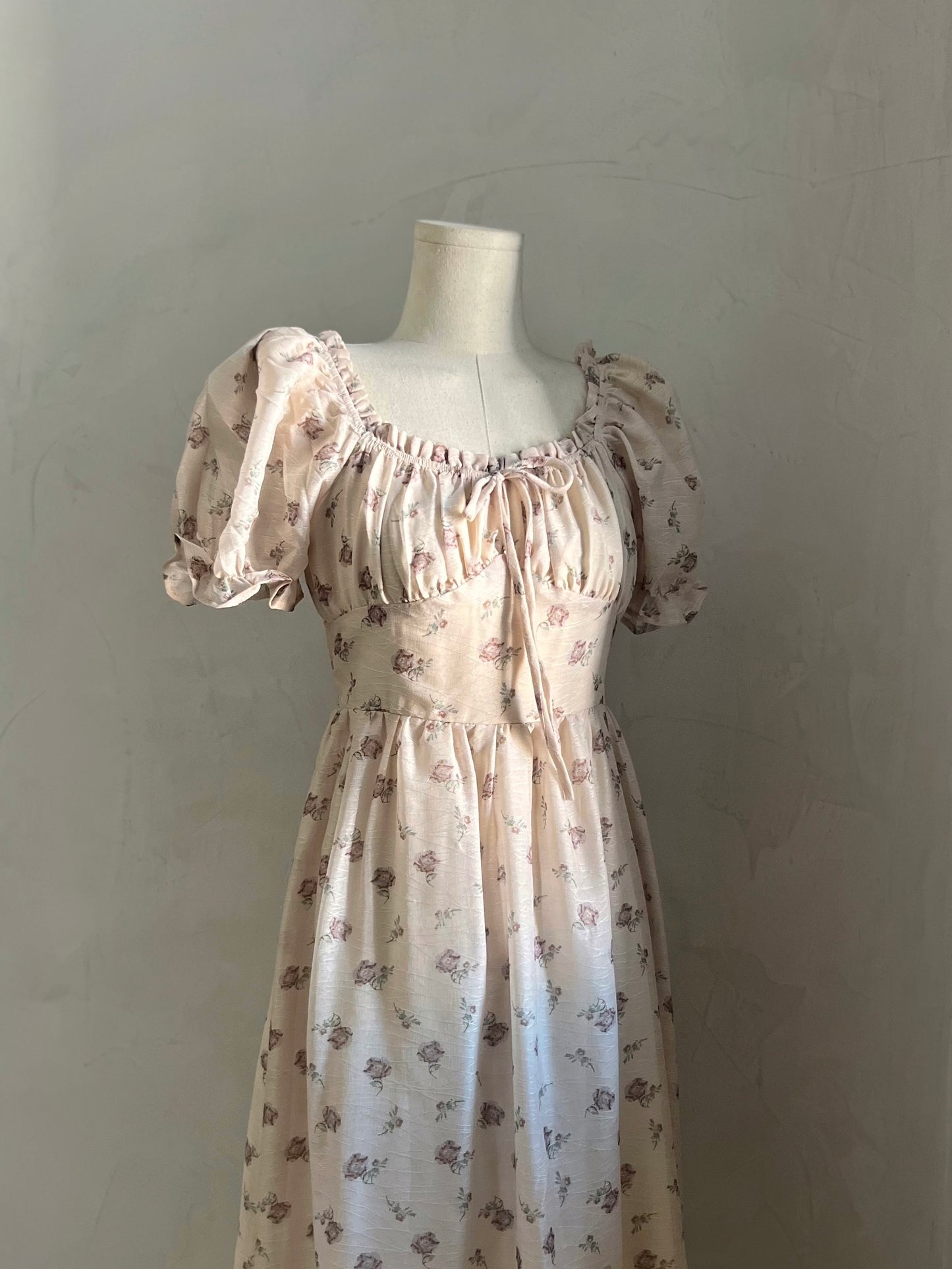 IRINA Puff Sleeve Floral Dress