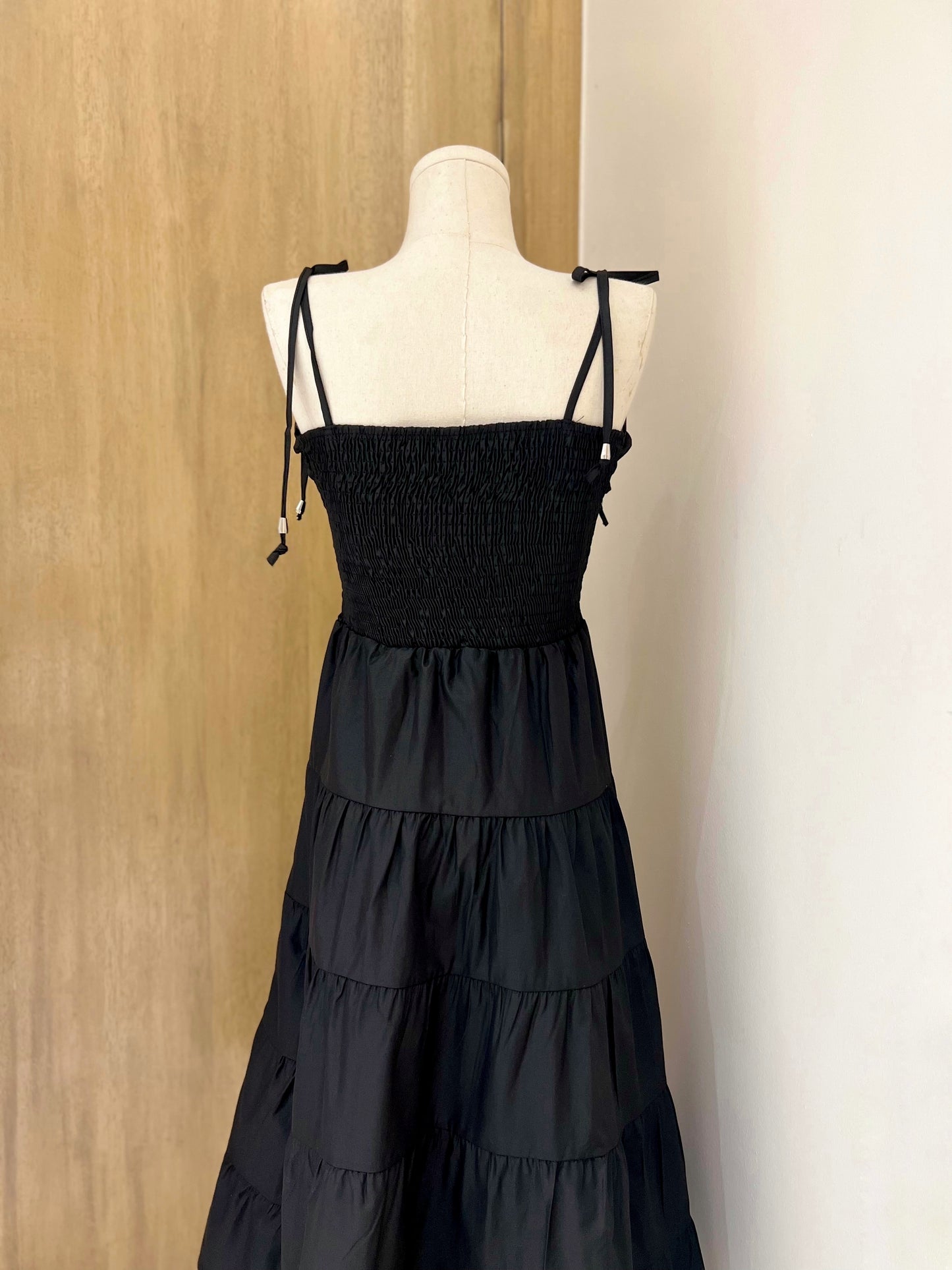ZAHRA Front Twist Cutout Tiered Dress
