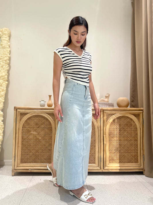 JOLIE Knit Ruch Side Top