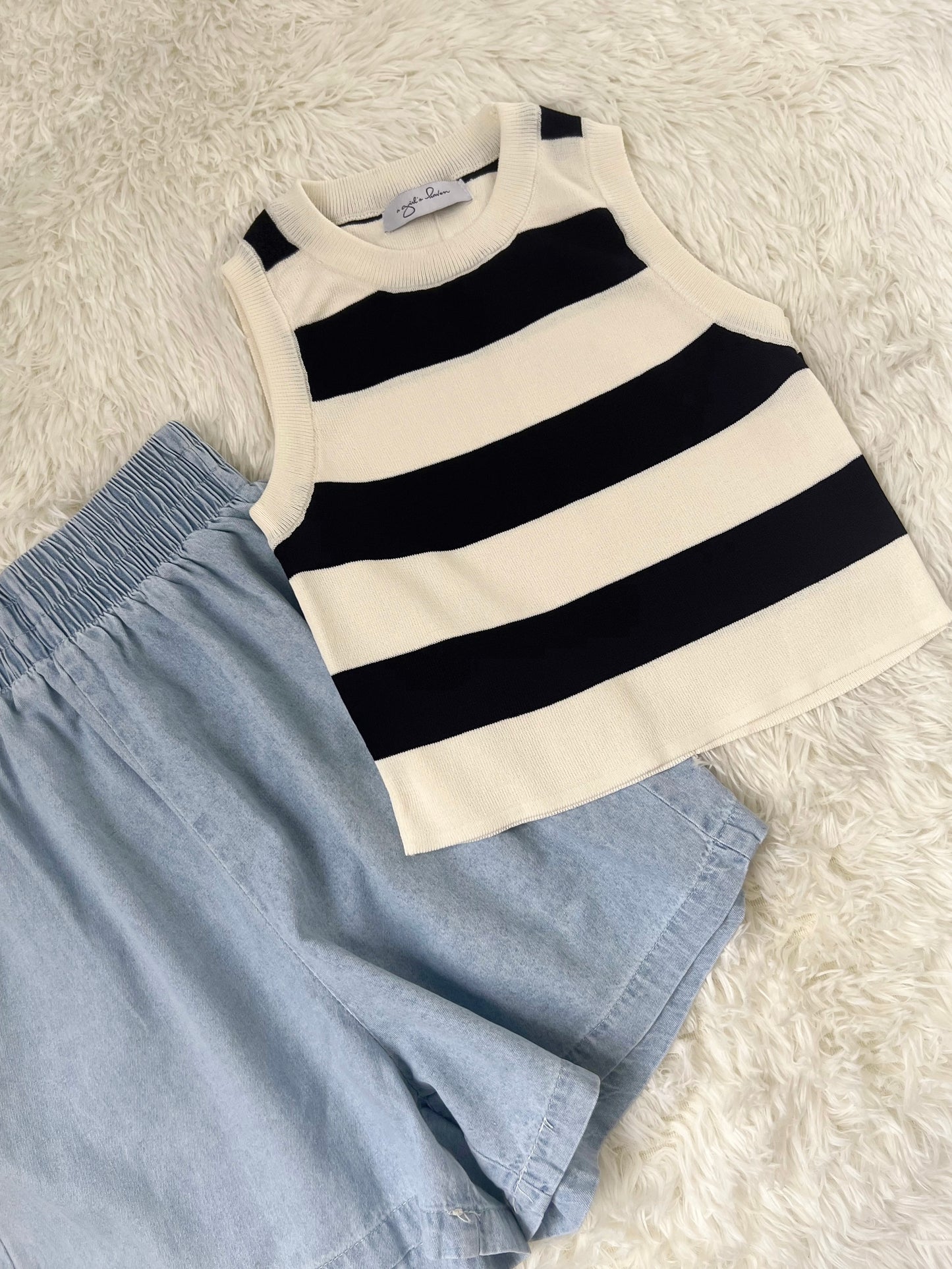 OLIVER Stripes Knit Top