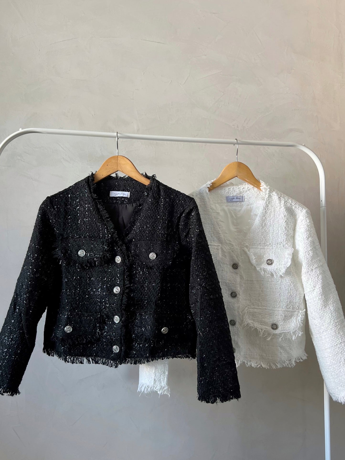 YUNA Tweed Blazer