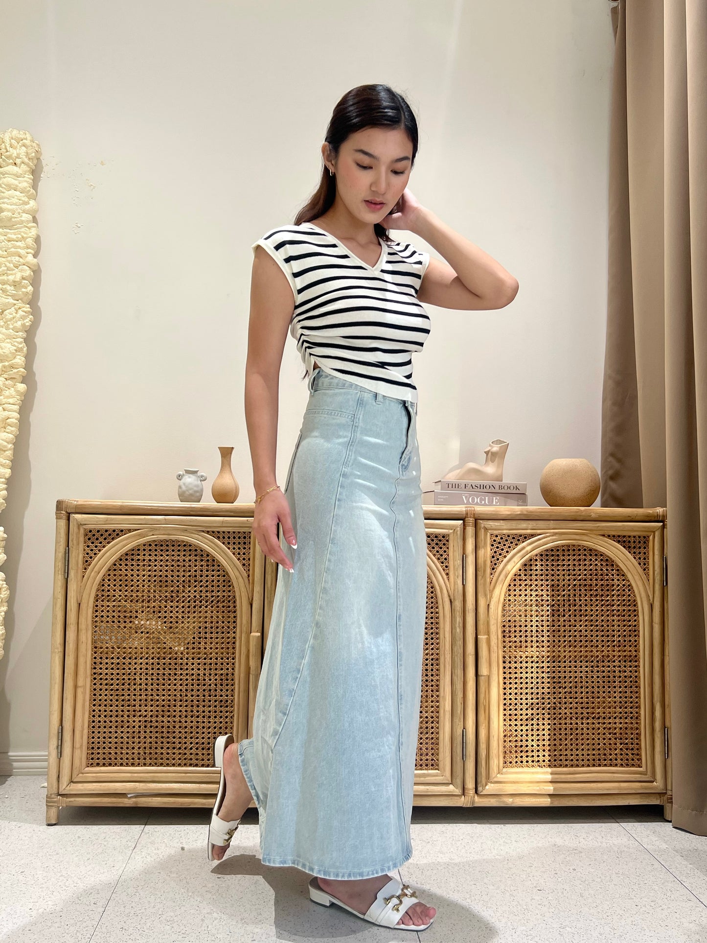 JOLIE Knit Ruch Side Top