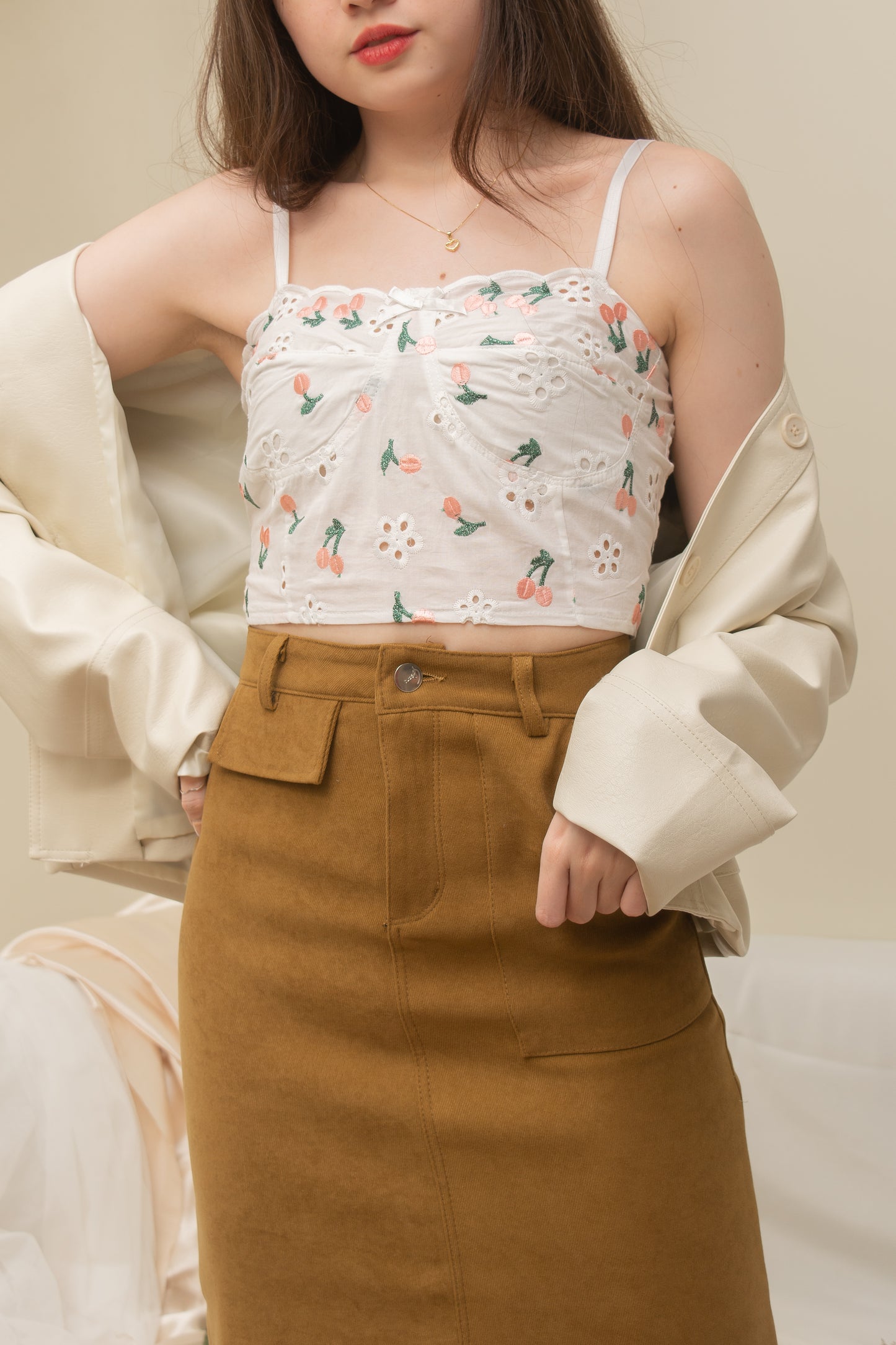 GRACE Suede Midi Skirt (Color Options)