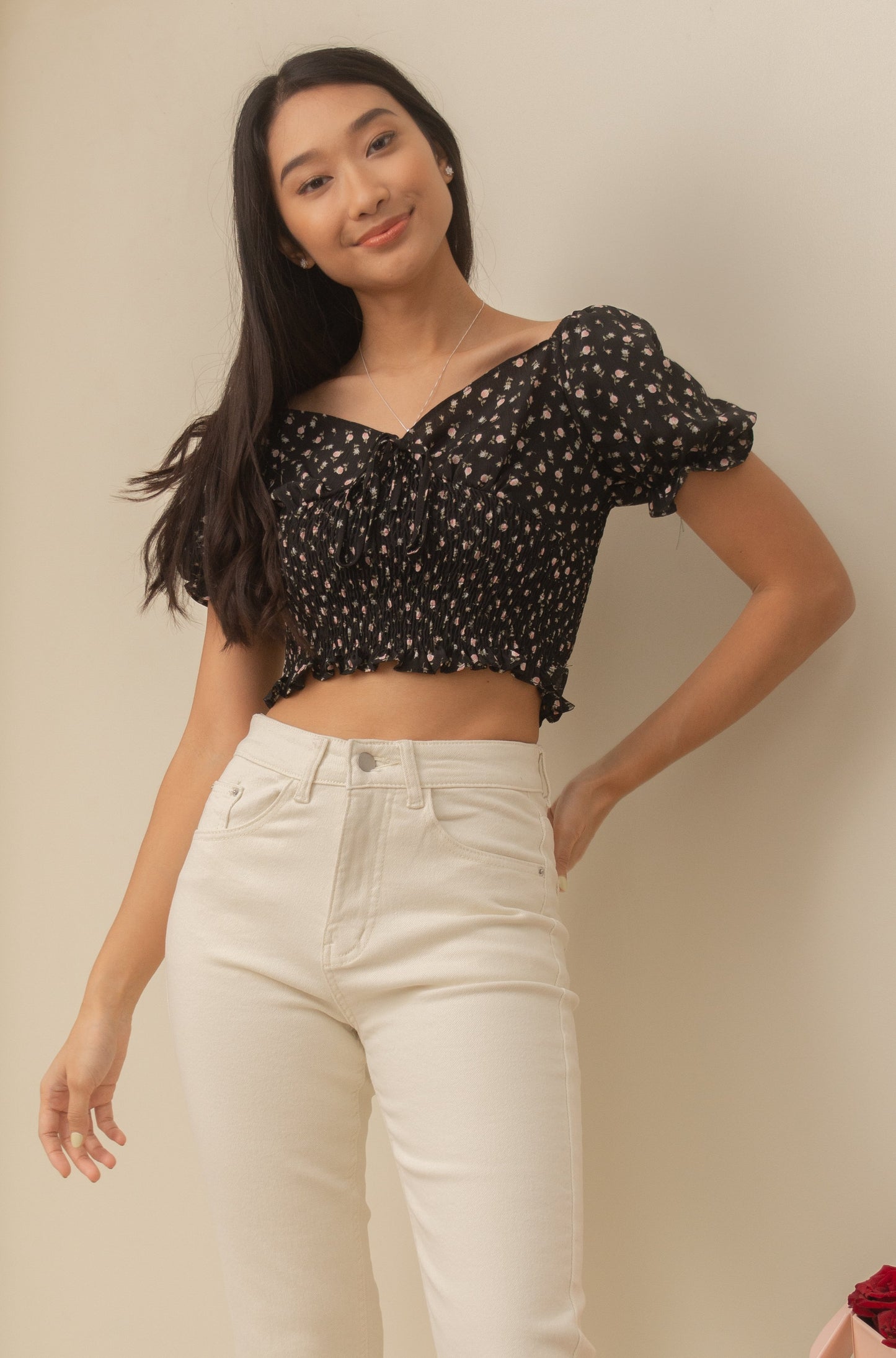 BLAKELY Puff Sleeve Top (BLACK)