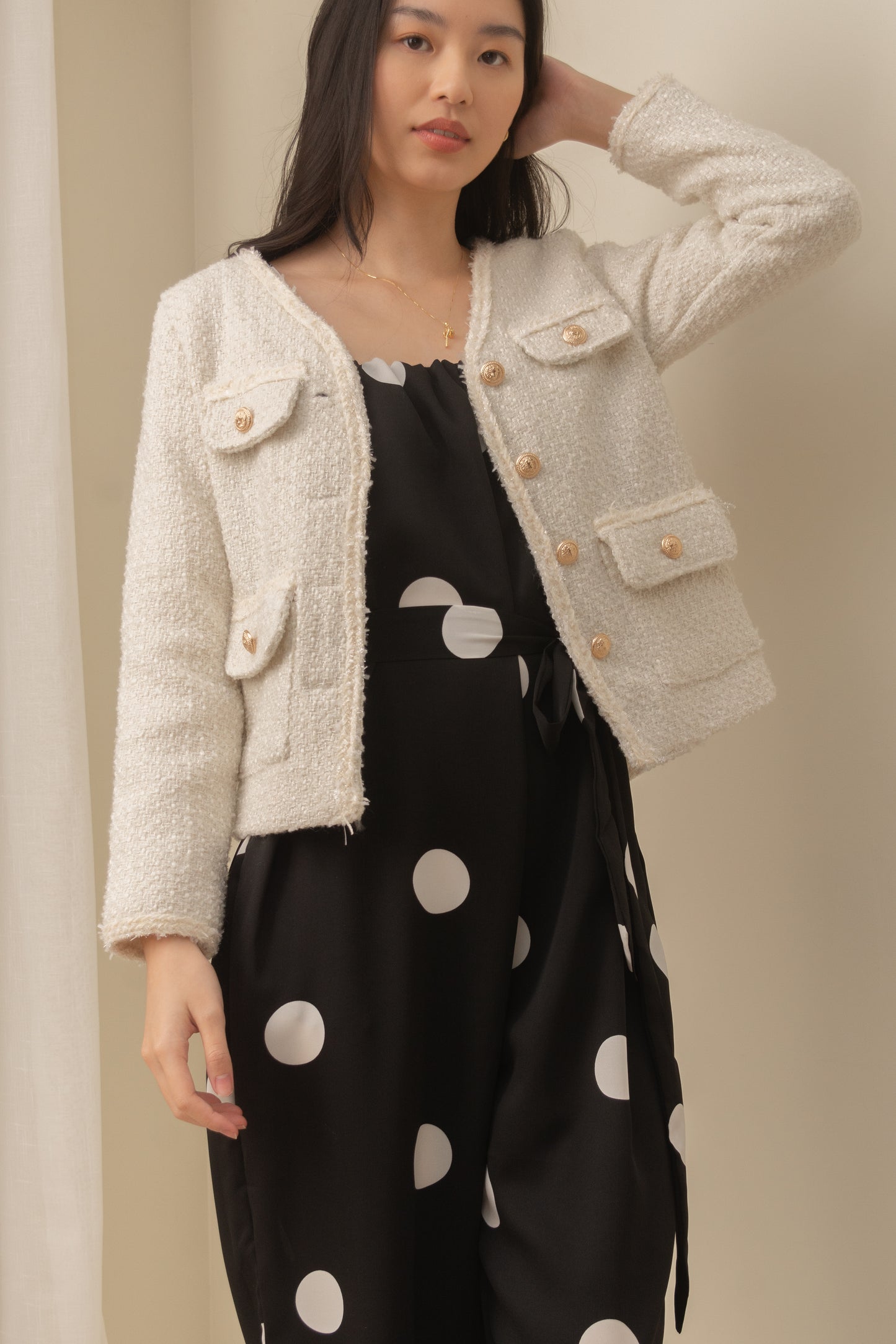 CAMILLA Dotted Jumpsuit (BLACK)