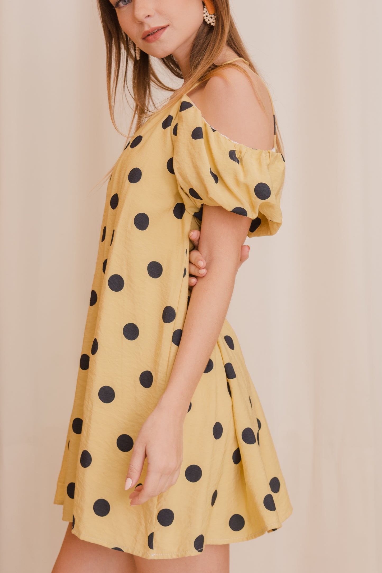 BONDI Dotted Babydoll Dress