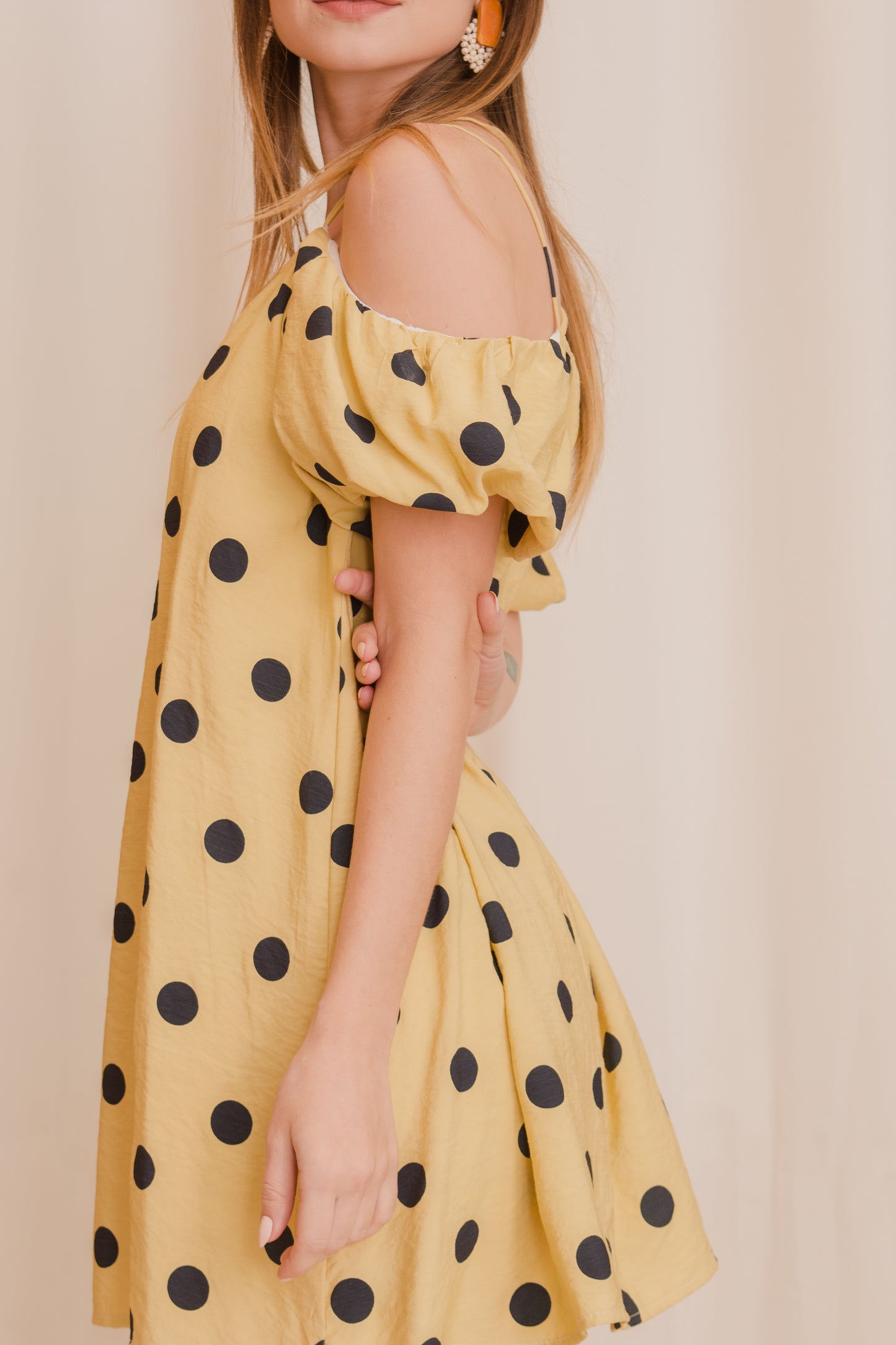 BONDI Dotted Babydoll Dress