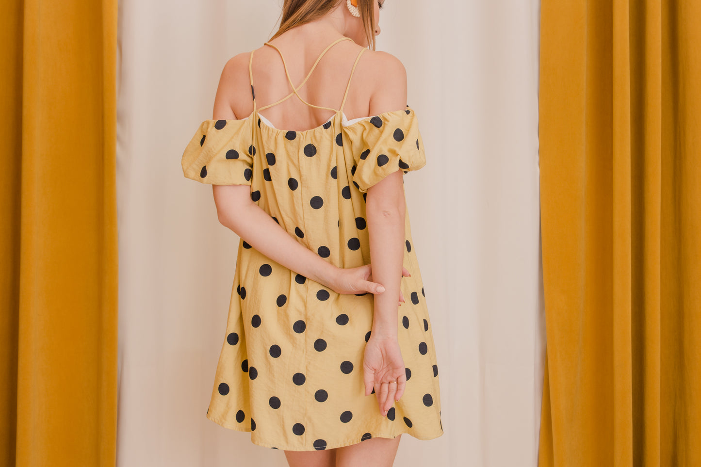 BONDI Dotted Babydoll Dress