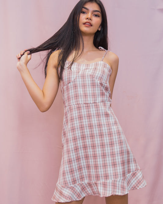 TAYLA Tartan Self Tie Dress