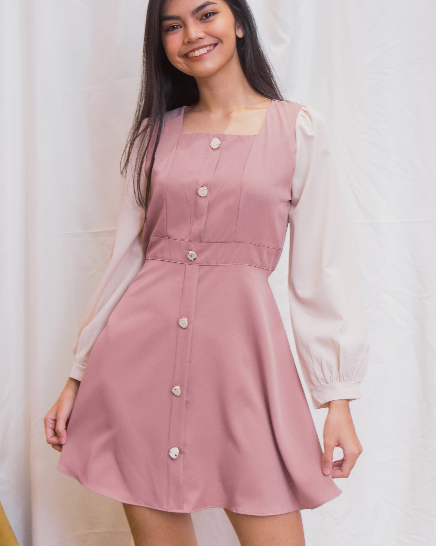 HENNY Two-Tone Dress