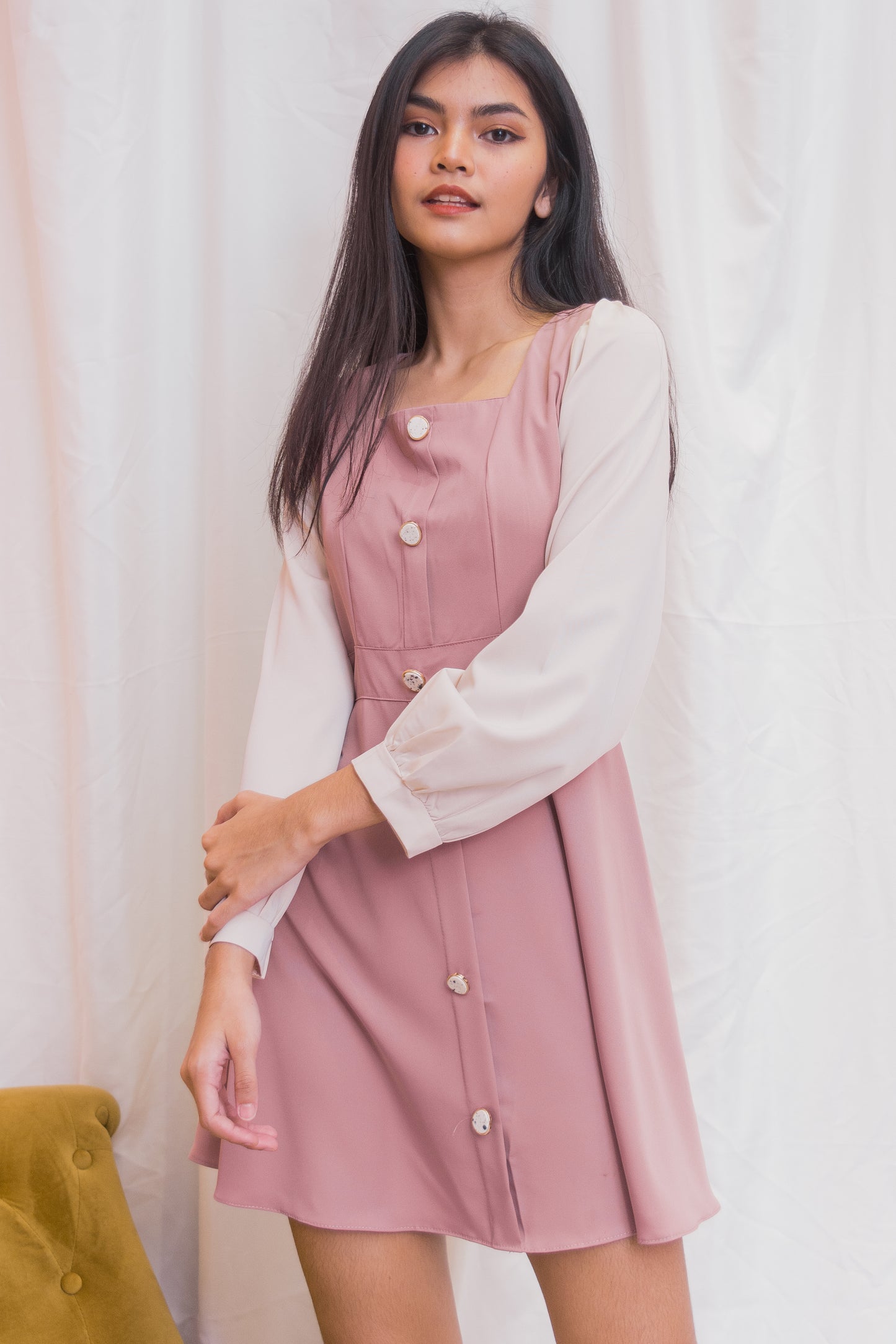 HENNY Two-Tone Dress