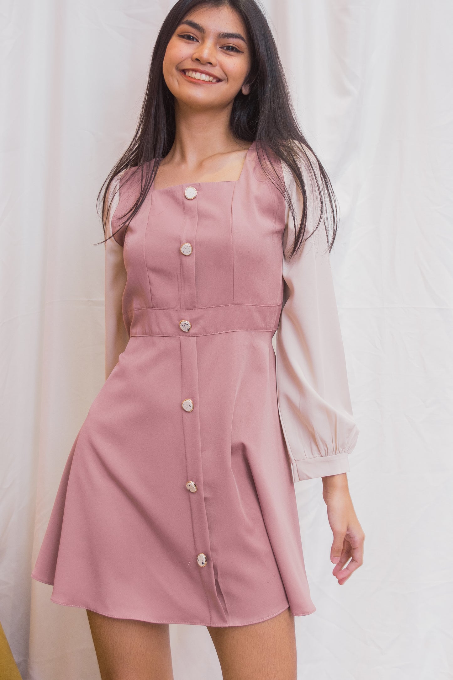 HENNY Two-Tone Dress