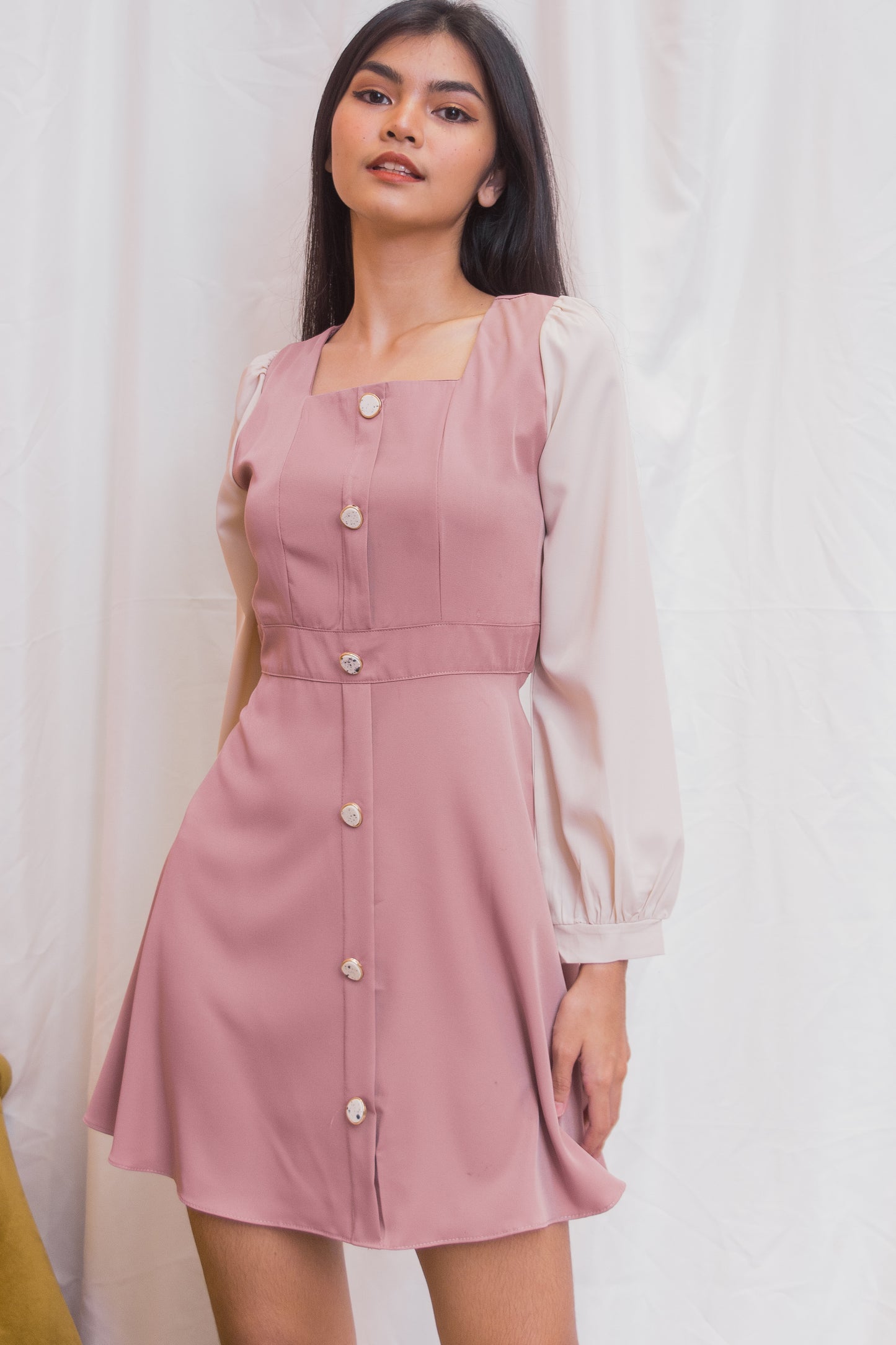 HENNY Two-Tone Dress