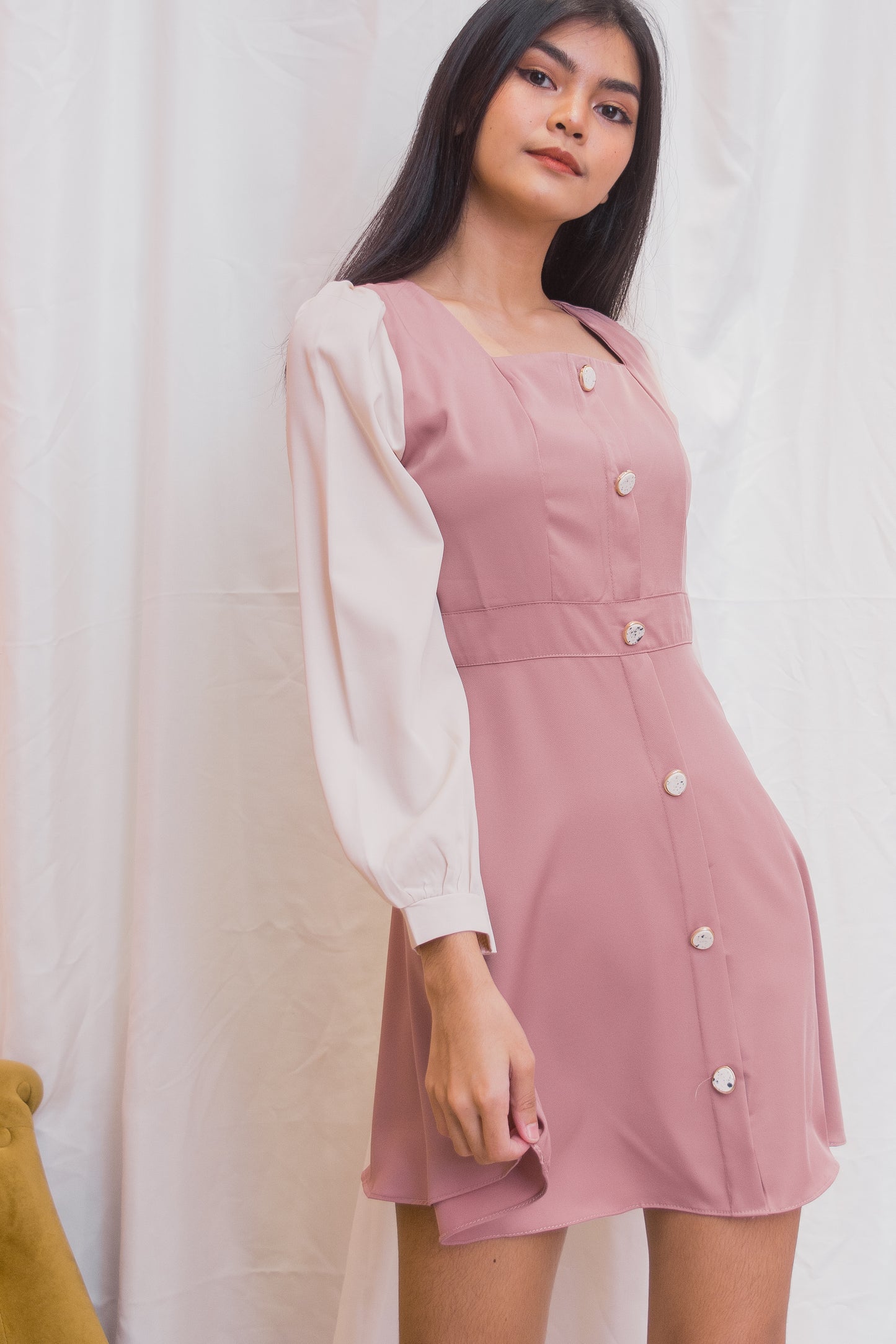 HENNY Two-Tone Dress
