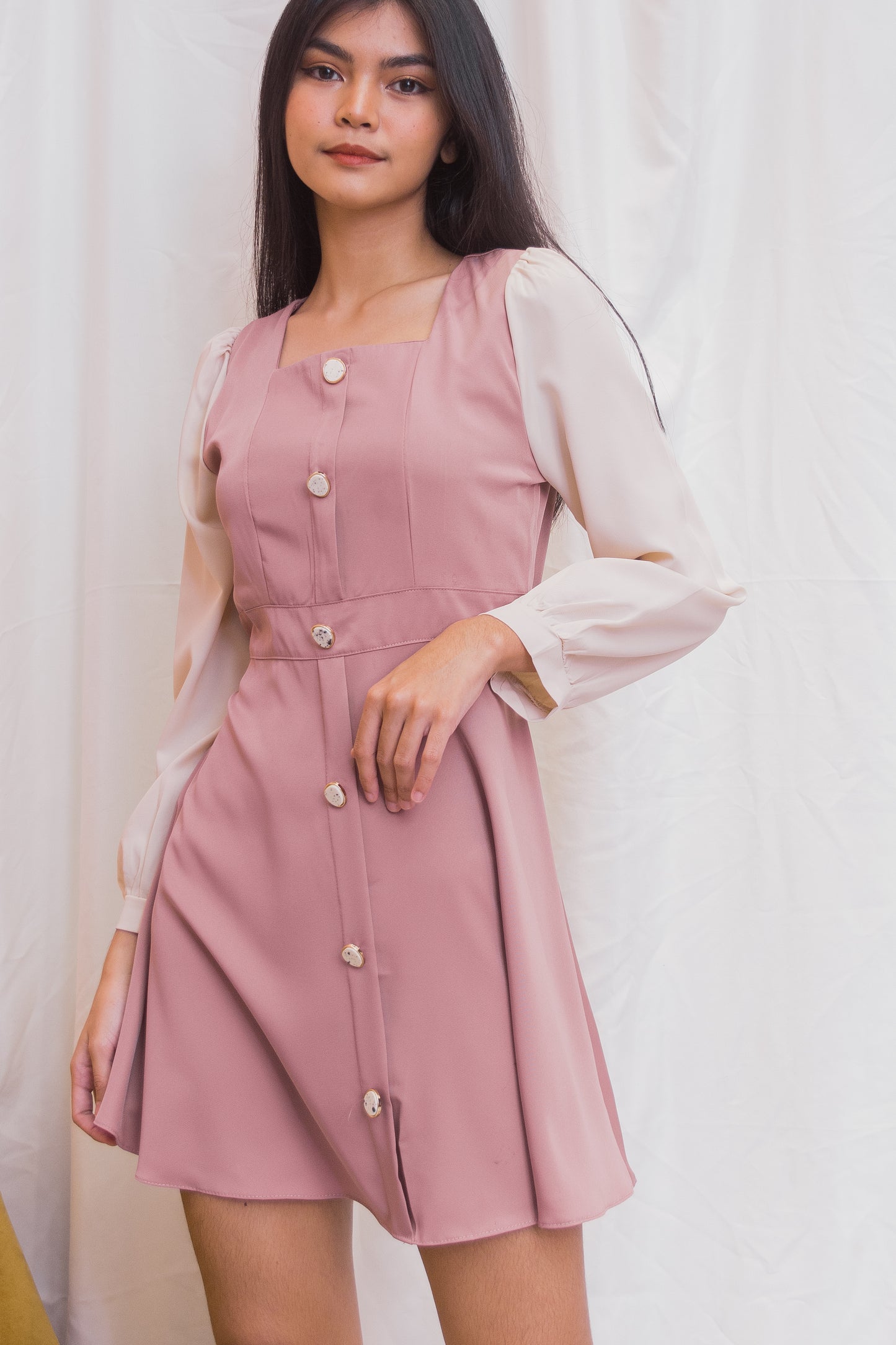 HENNY Two-Tone Dress