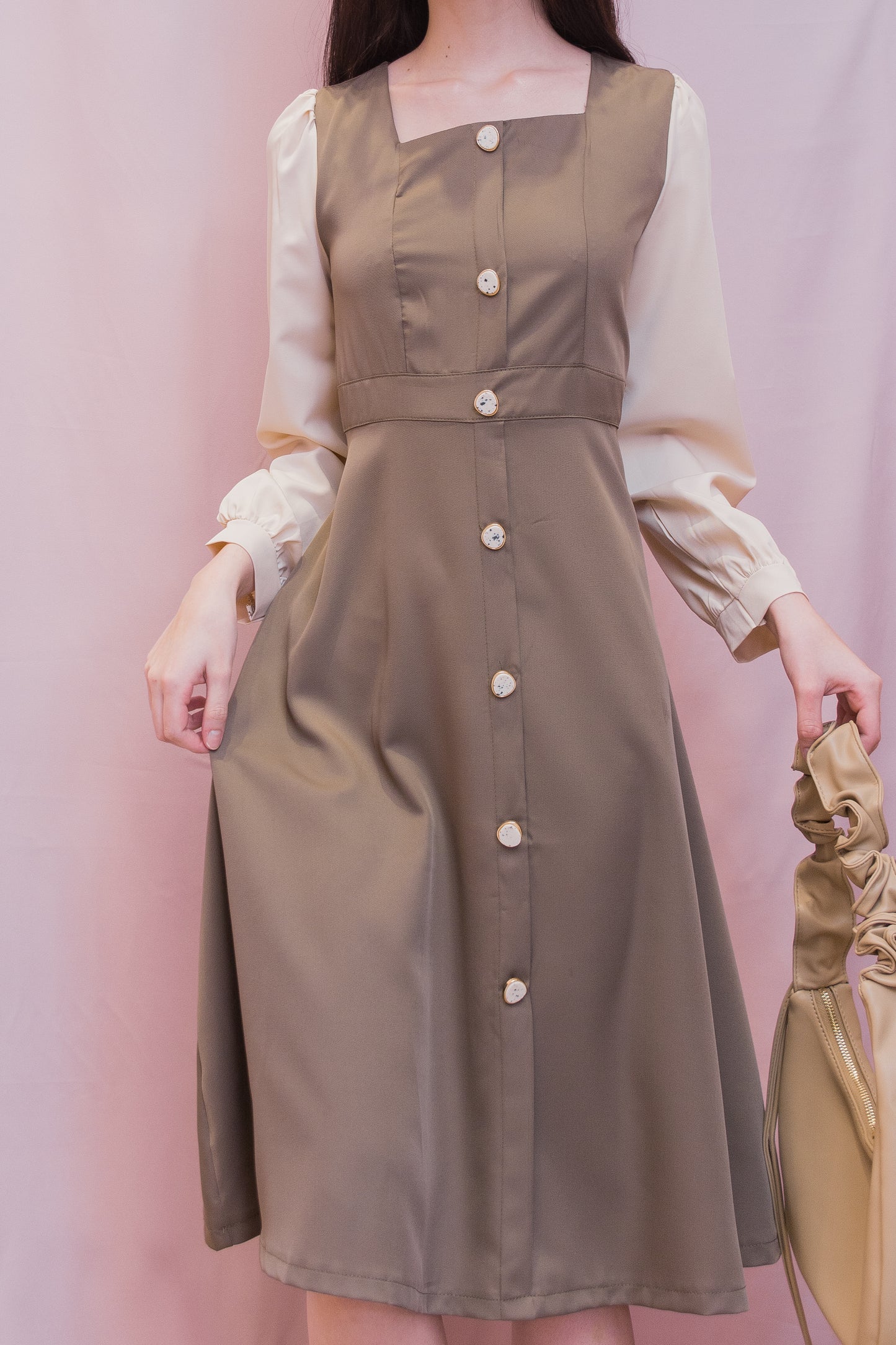 HENNY Two-Tone Dress