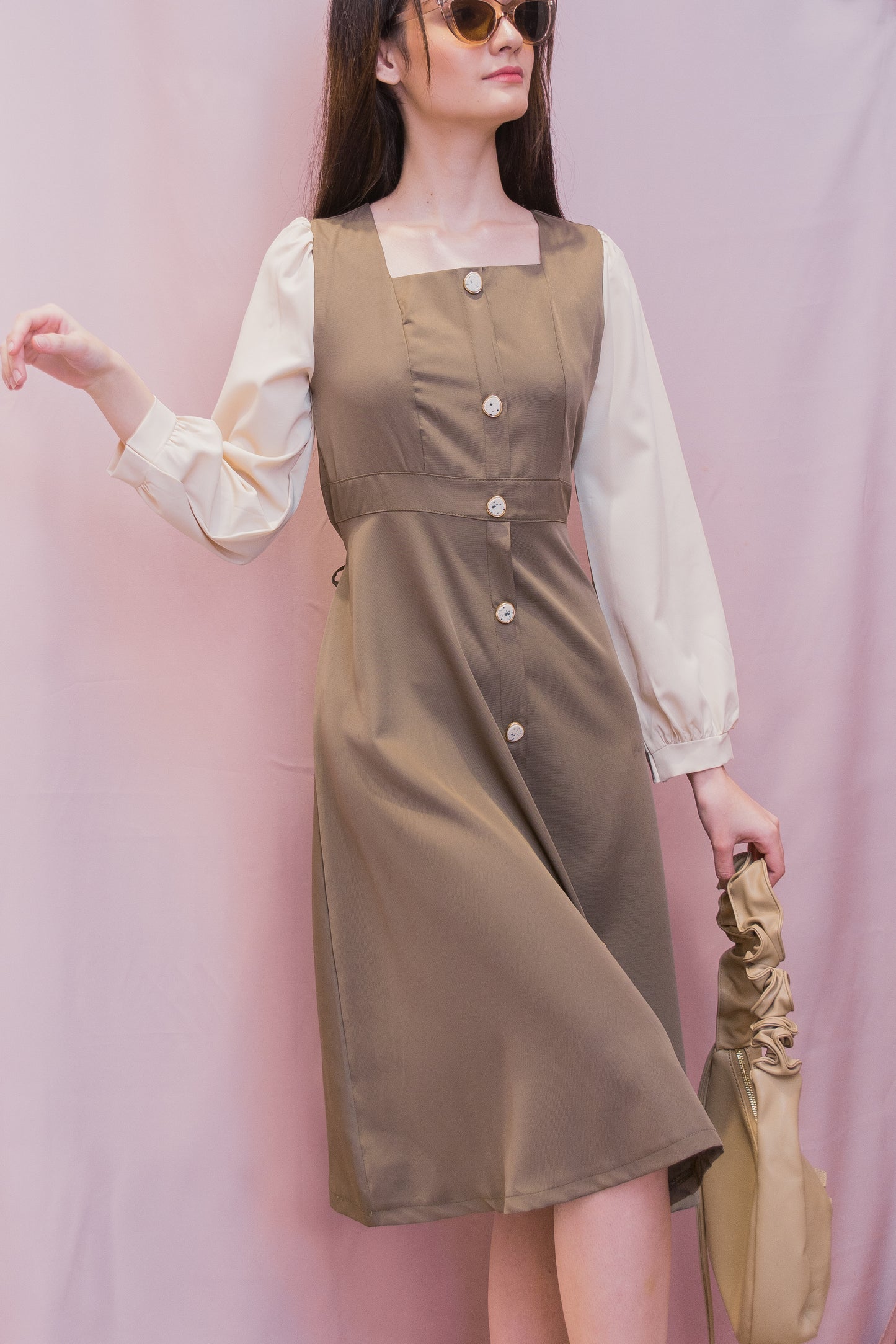 HENNY Two-Tone Dress