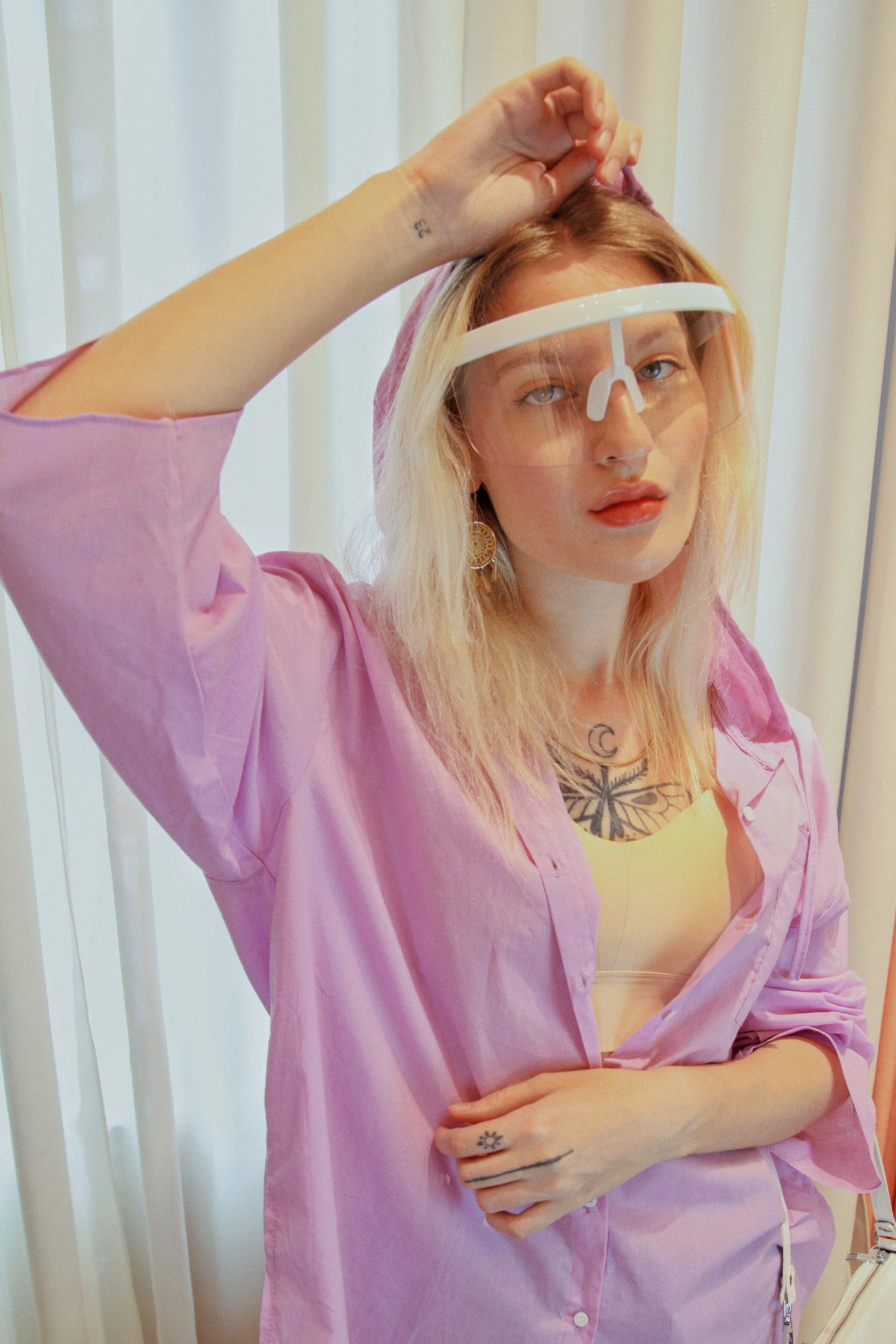 DENVER Hoodie Buttondown Top