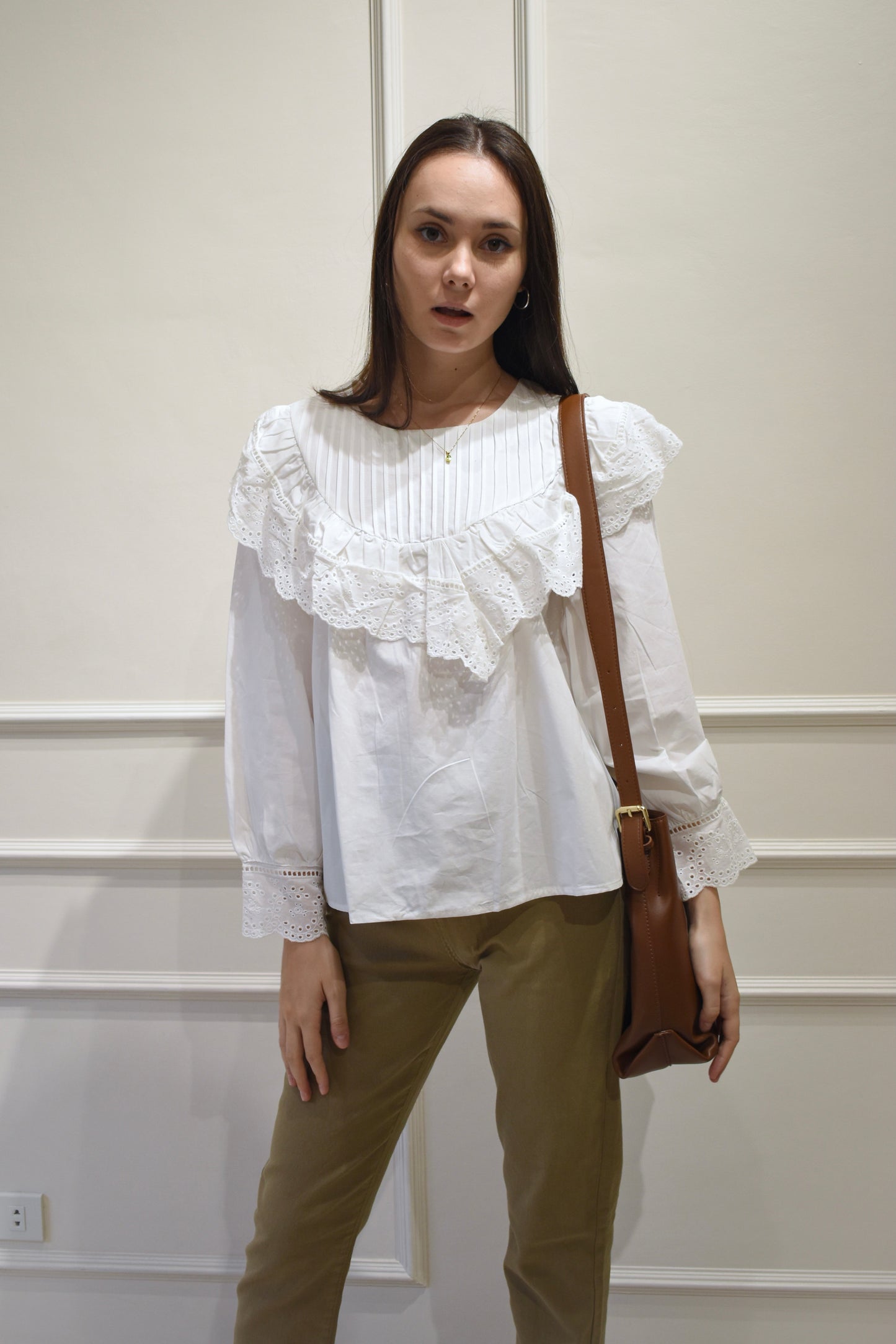 ELLIS Lace Long Sleeve Blouse