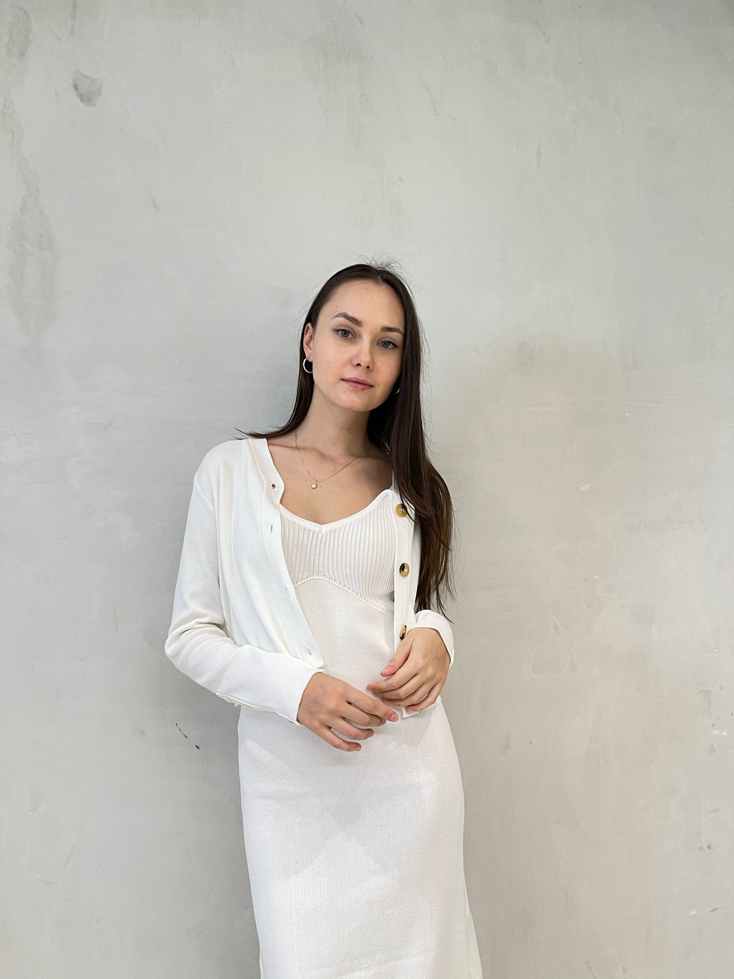 BRIE: Dress & Cardigan Set