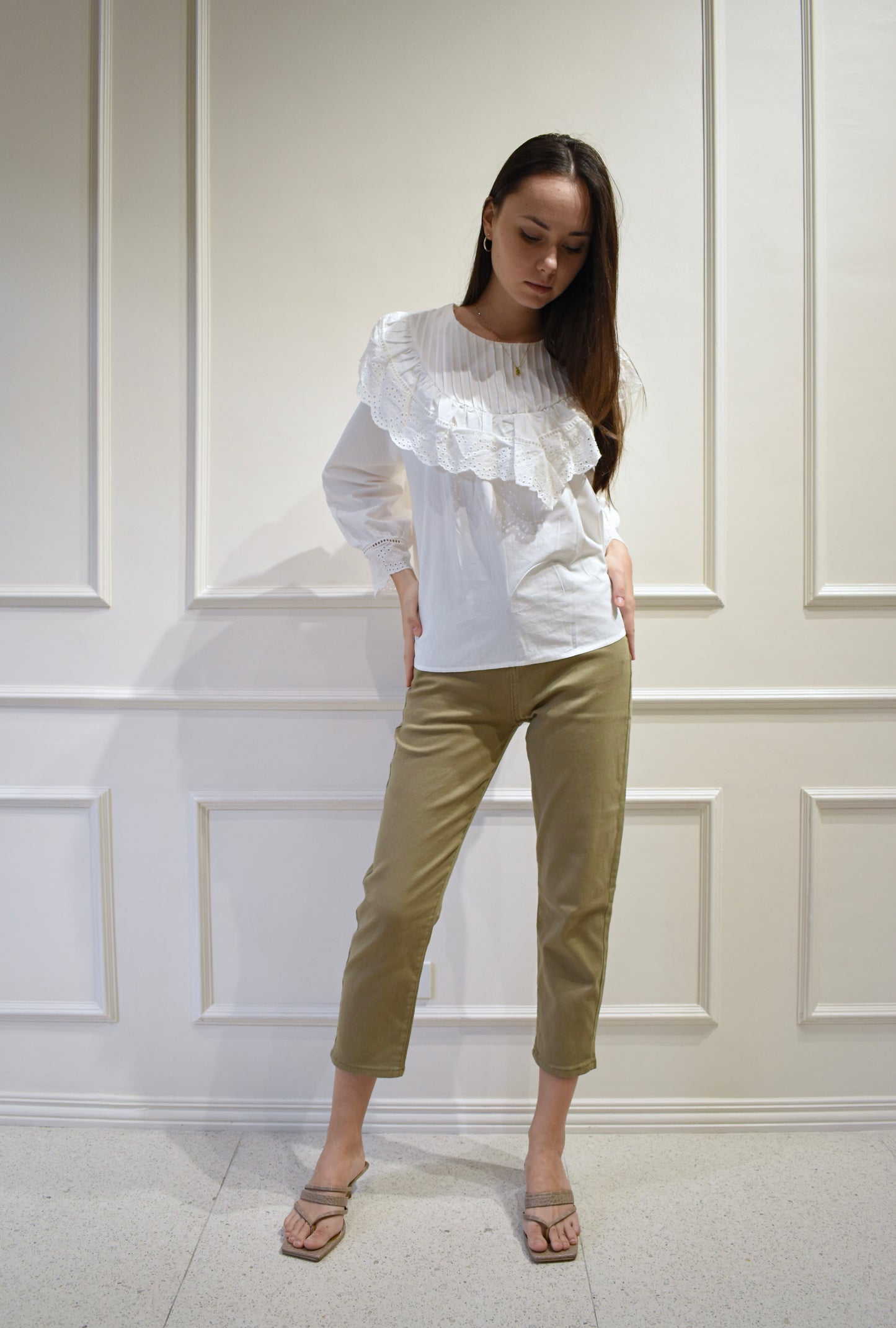 ELLIS Lace Long Sleeve Blouse