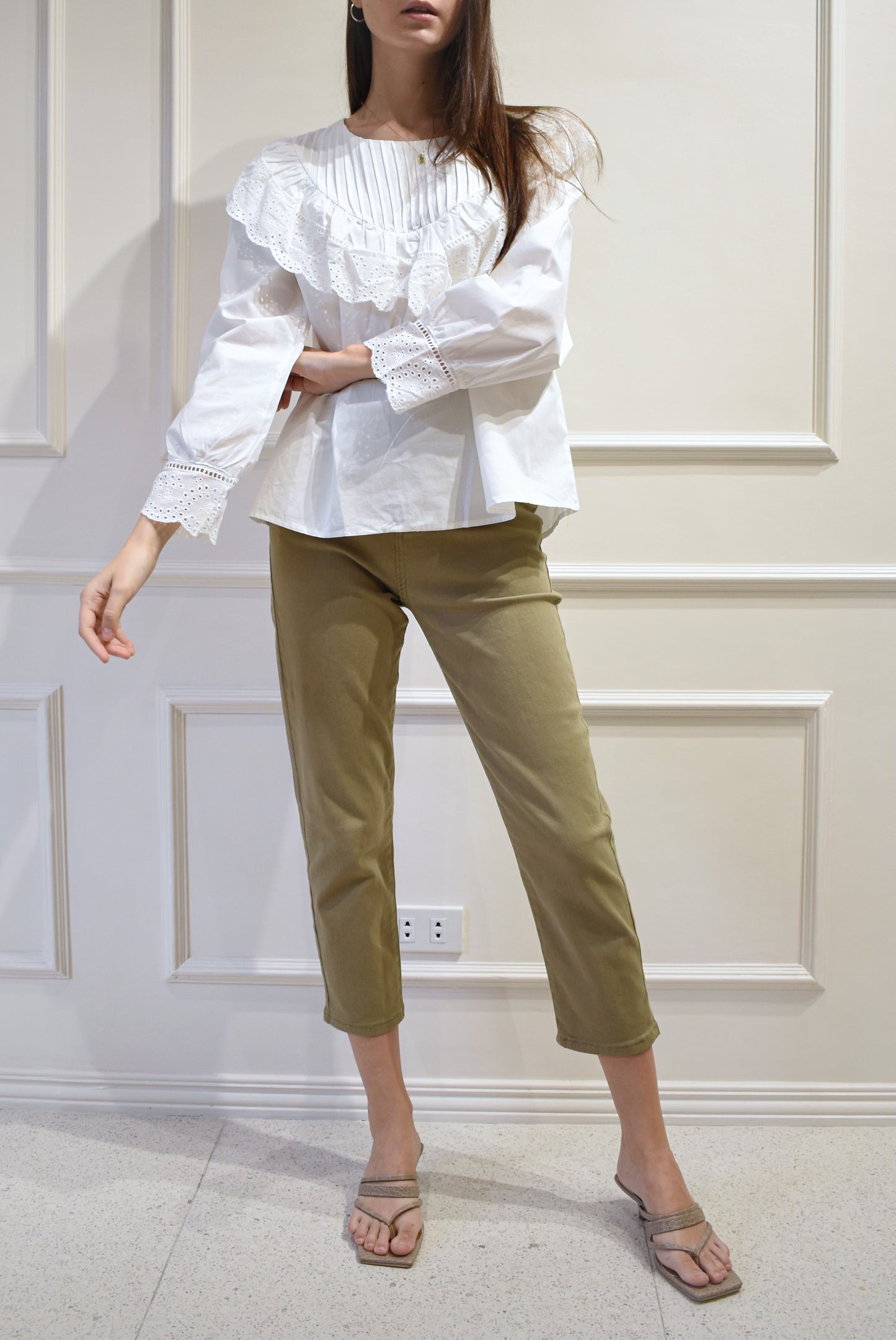 ELLIS Lace Long Sleeve Blouse