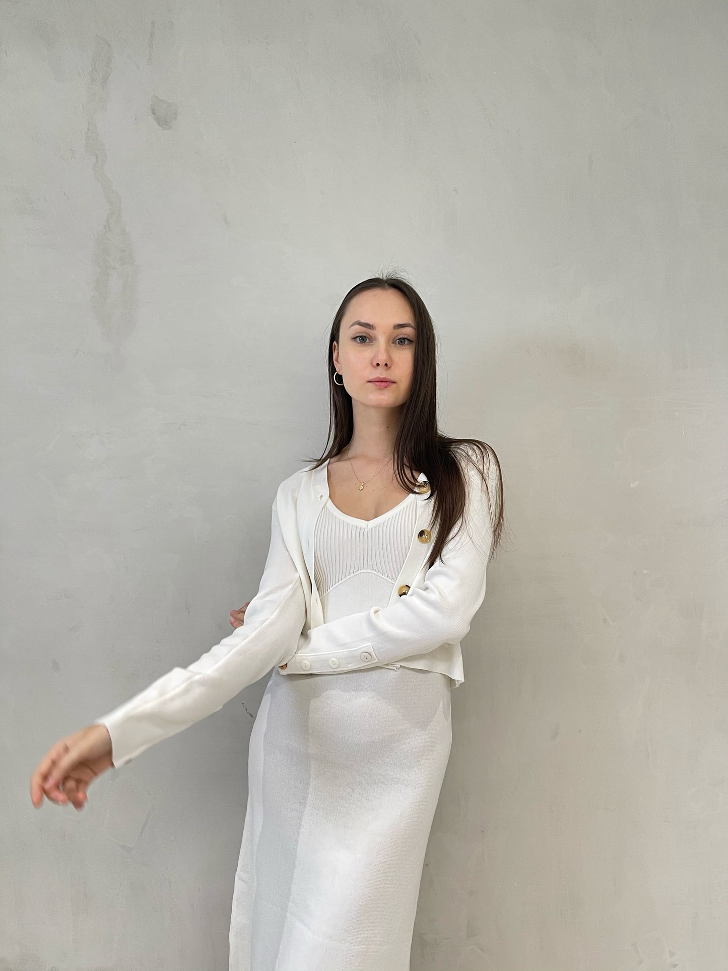 BRIE: Dress & Cardigan Set