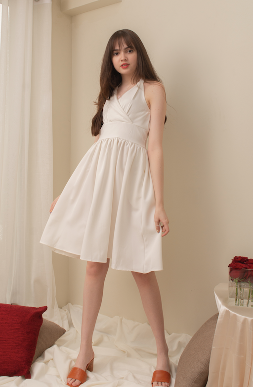 AMARA Halter Dress (WHITE)
